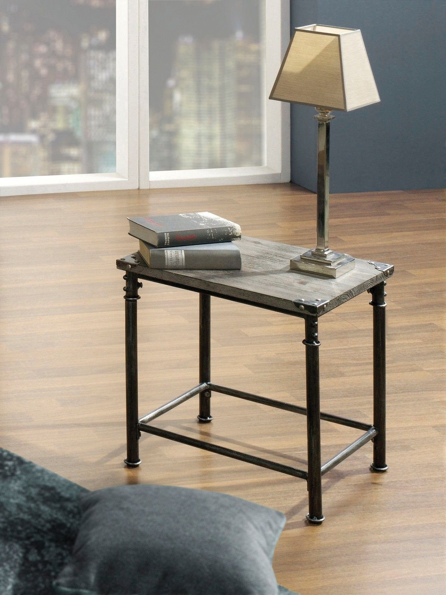 Möbel schwarz Beistelltisch Beistelltisch, Beistelltisch 45x43x37 cm HAKU (BHT HAKU BHT cm) 45x43x37