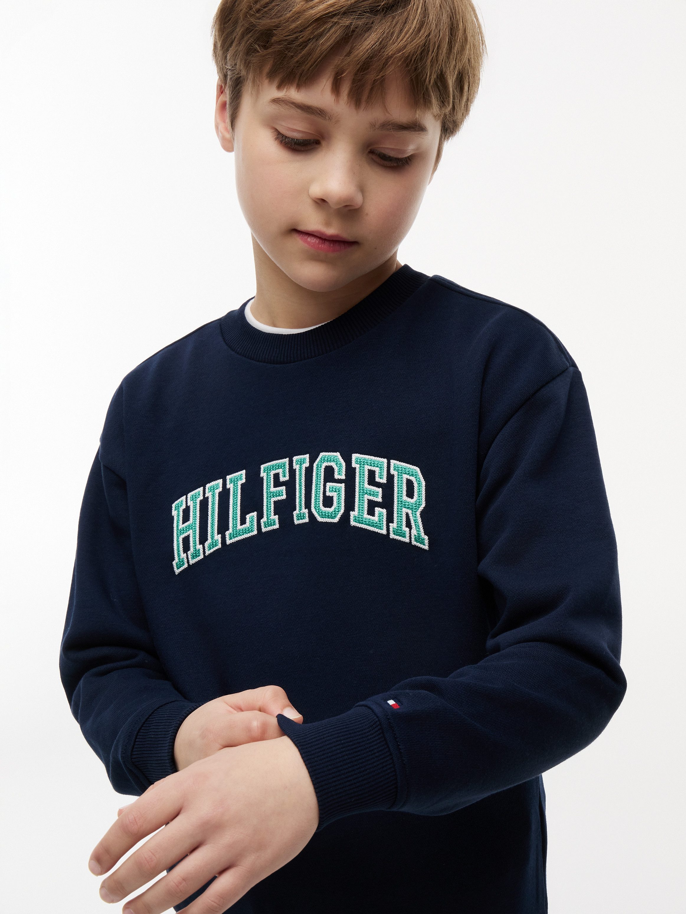 Tommy Hilfiger Sweatshirt HILFIGER VARSITY SWEATSHIRT für Kinder bis 16 Jahre, Rundhals