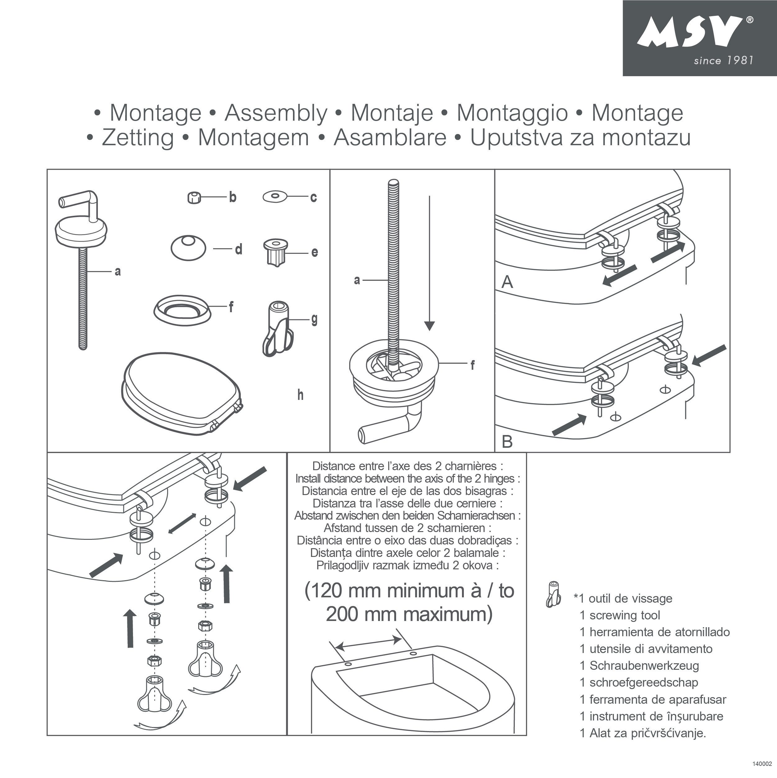 MSV WC-Sitz MSV WC Deckel WC Sitz Kiefernholz