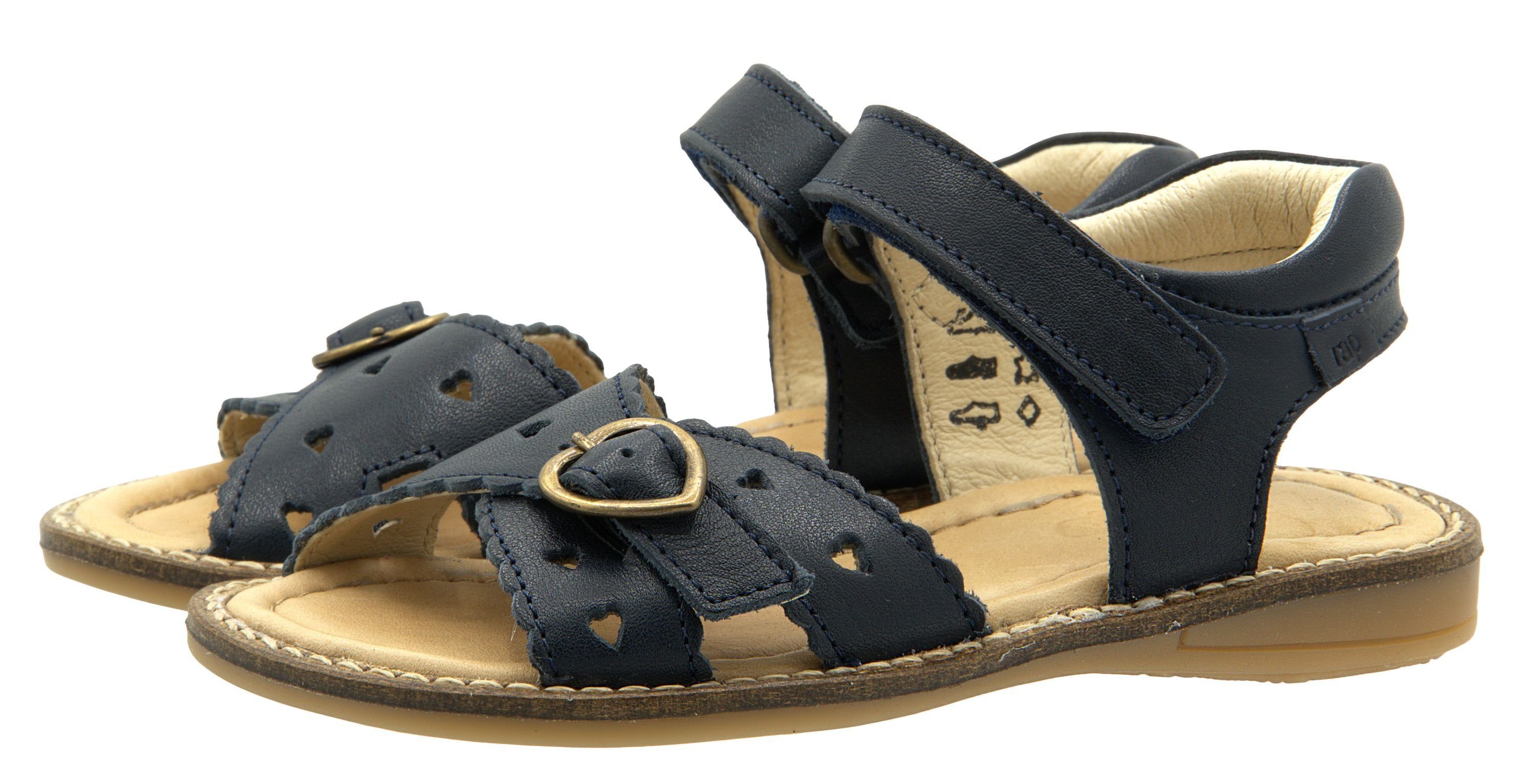 Aurato Rap Arauto Rap Sandalen Mädchen Leder Blau Klett Sandalette