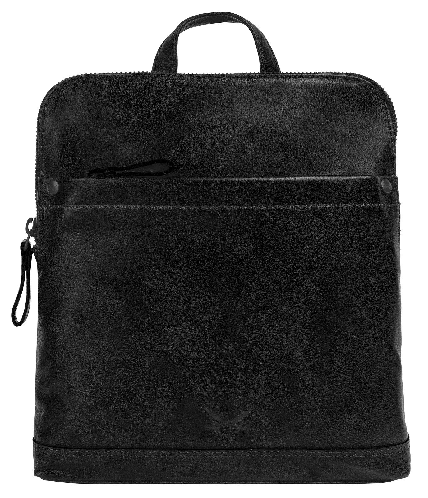 Sansibar Cityrucksack, echt Leder