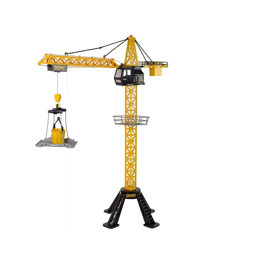 LEAN TOYS RC-Kran Turmdrehkran Spielzeugkran Baustellenkran (Spar-Set, 1-tlg., 90 cm hoch ferngesteuert), 90 cm hoch, 4 Funktionen, Akku, Eiffelturm-Set