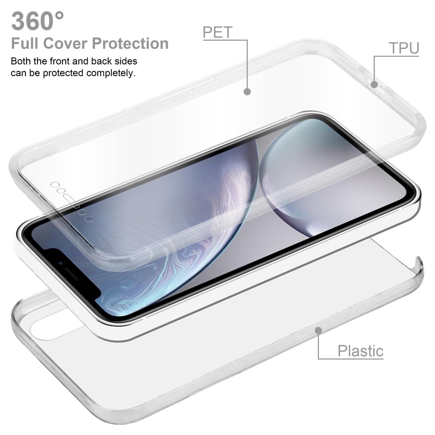 Cadorabo Handyhülle für Apple iPhone XR Hülle Apple iPhone XR, Flexible Case Handy Schutzhülle - Hülle - Back Cover 360° Grad