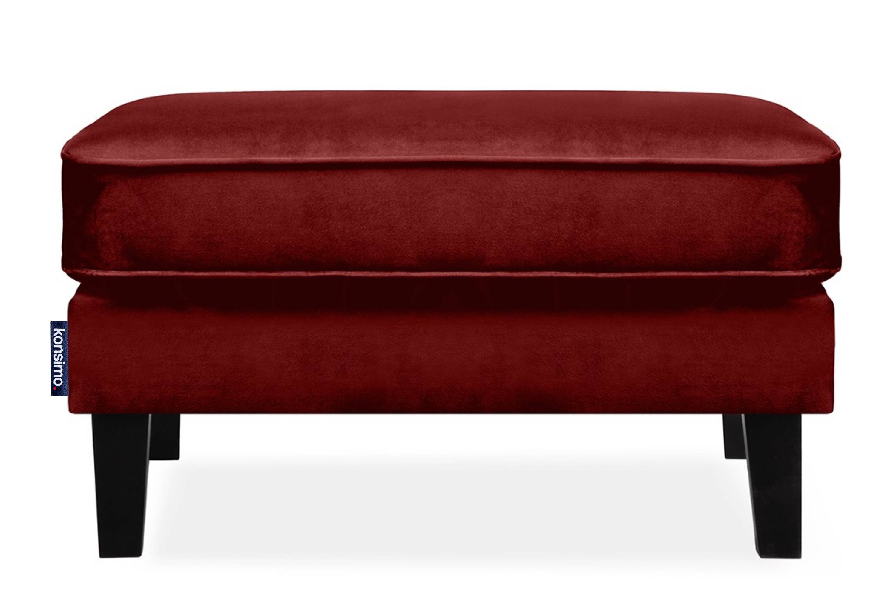 KONSIMO® Sitzhocker TERSO elegant, zeitloses Design und hohe Beine, Weicher Velours-Stoff