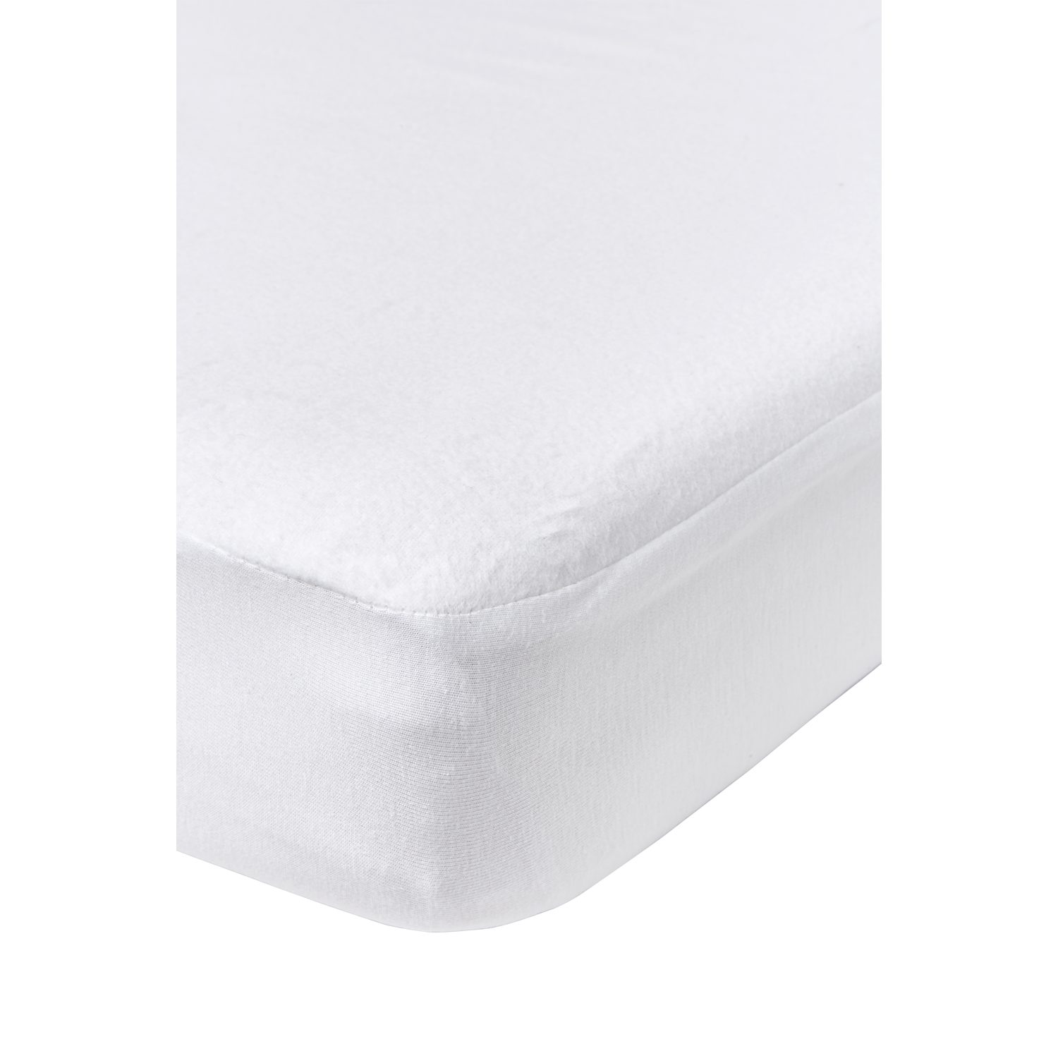 Meyco Baby Spannbettlaken White, Wasserdichte Molton, Gummizug: Rundum, (1 Stück), 60x120cm