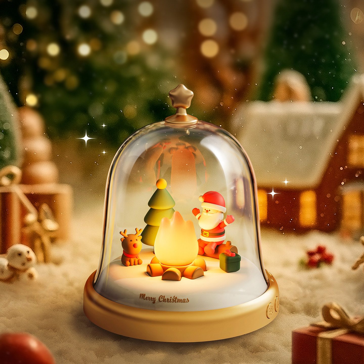 PRIISF Tischleuchte Weihnachten LED Nachtlicht Spieluhr günstig online kaufen