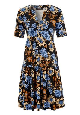 Aniston CASUAL Jerseykleid mit graphischem Blumendruck