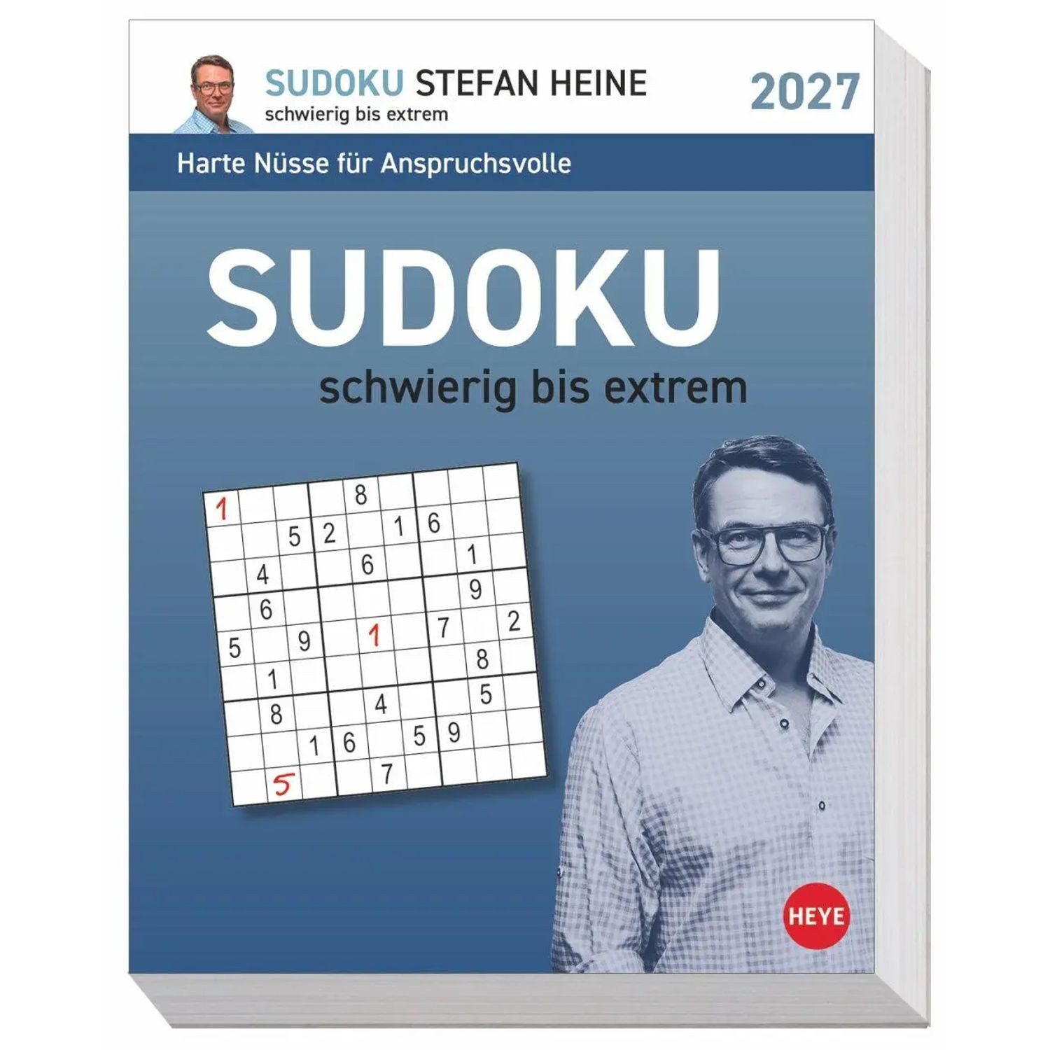 HEYE Abreißkalender Stefan Heine Sudoku schwierig bis extrem Tagesabreißkalender 2027