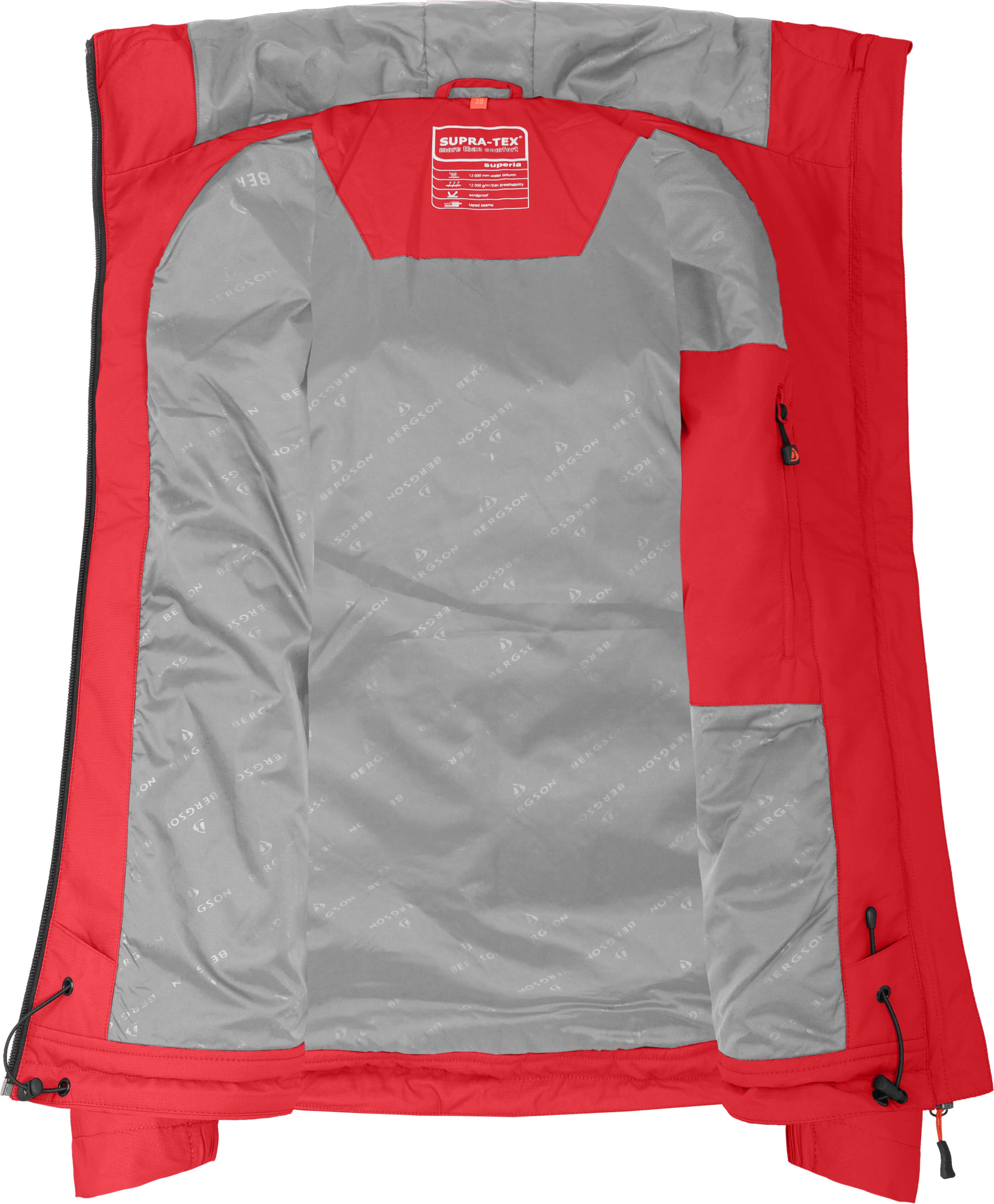 Bergson Regenjacke HELLI THERMO Damen Regenjacke, leicht wattiert, 12000 mm Wassersäule, Normalgrößen – Bild 5 von 5