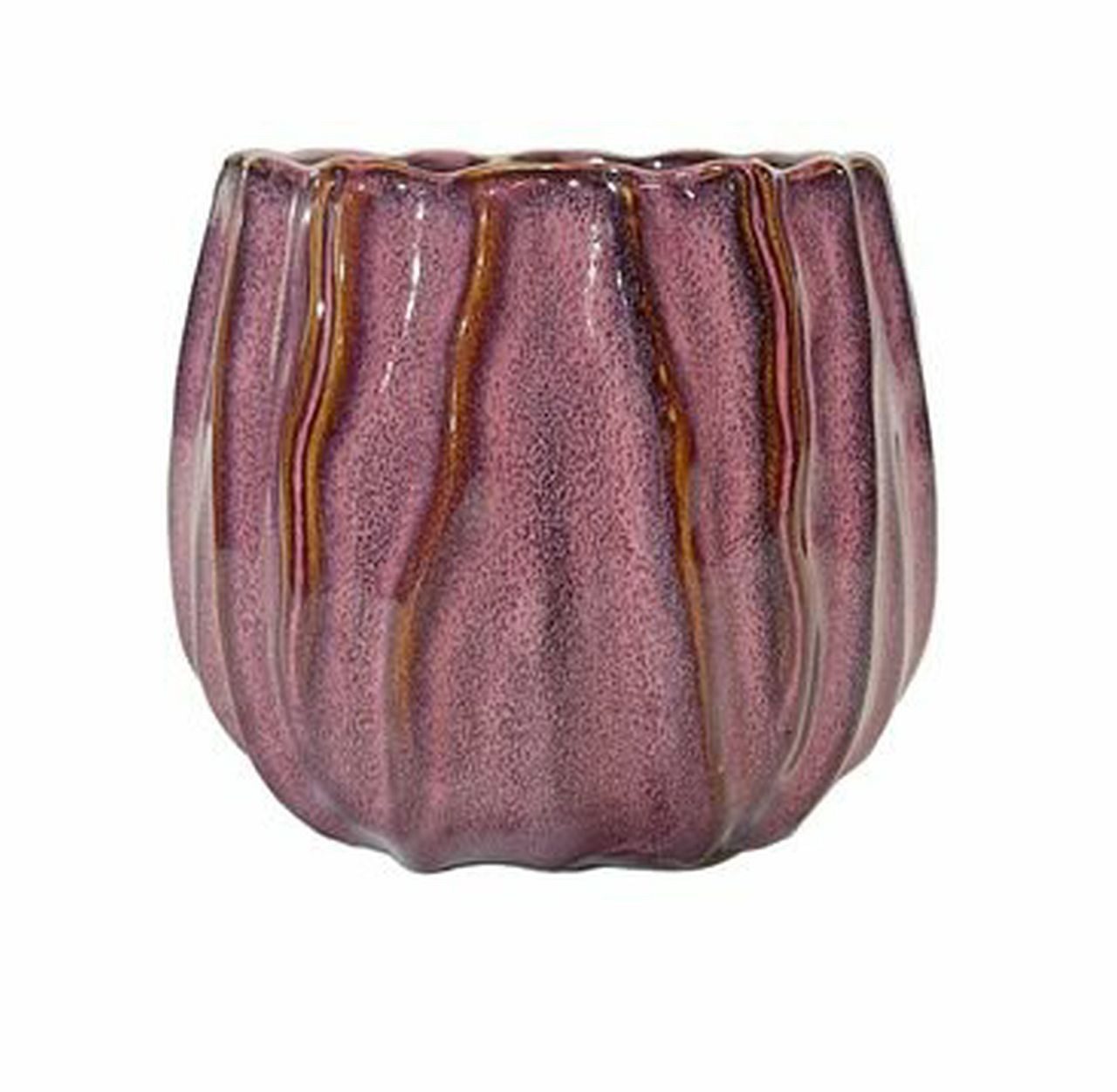 Small-Preis Übertopf Blumenübertopf aus Keramik – in 2 dekorativen Varianten Dark Purple