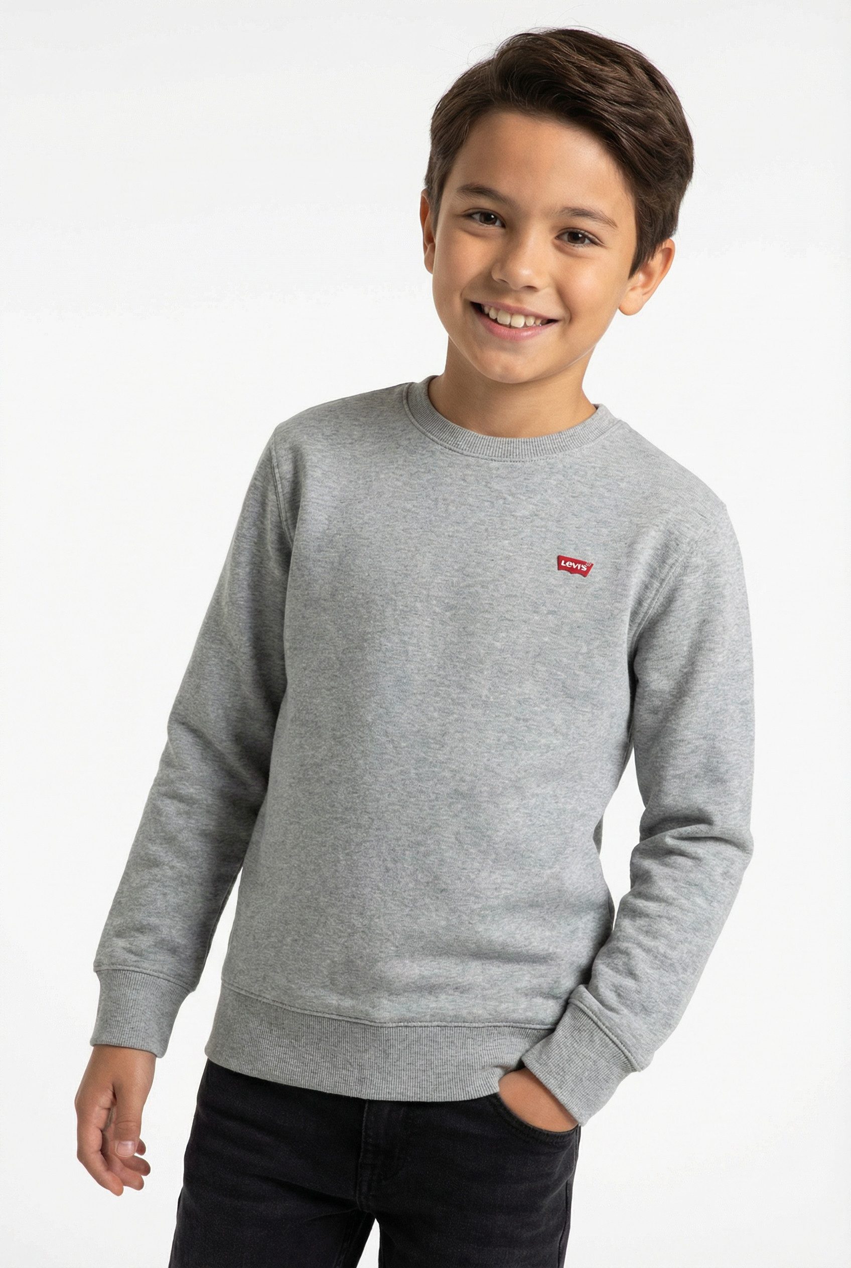 Levi's® Kids Sweatshirt LVB MINI LOGO CREWNECK SWEAT aus formstabilem Baumwollmix