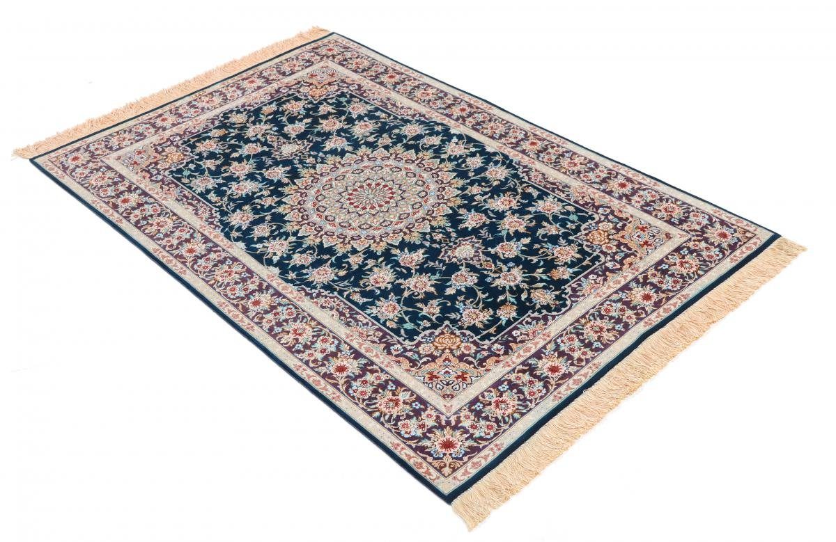 Seidenteppich Ghom Nain Perserteppich, Seide 100x152 mm / Höhe: Trading, Handgeknüpfter 3 rechteckig, Orientteppich