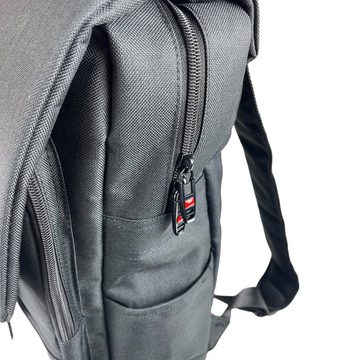 Taschen4life Laptoprucksack Rucksack aus Stoff - Schulrucksack D9010, mit Laptopfach, strapazierfähig uind gut gepolstert, ideal für Schule