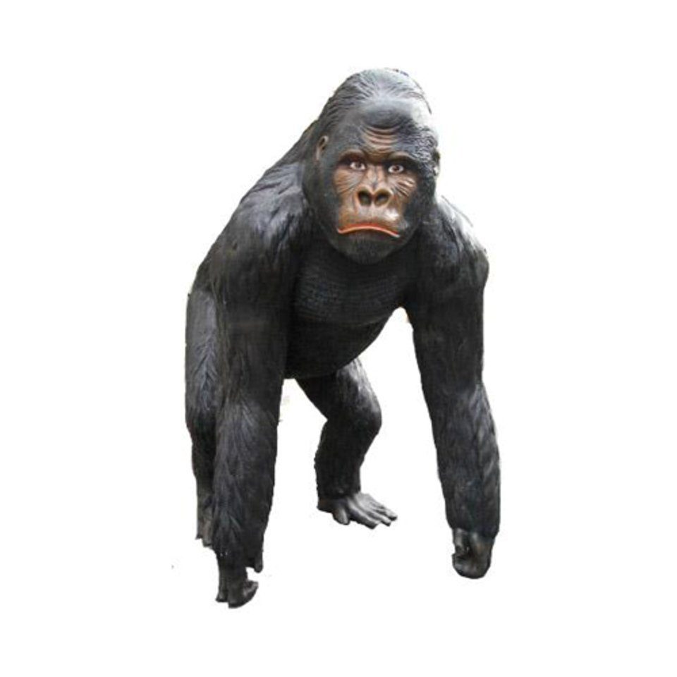 JVmoebel Skulptur Gorilla Dekorative Statue Figur 130cm Figuren Lebensgroß Plastik Garten Statuen