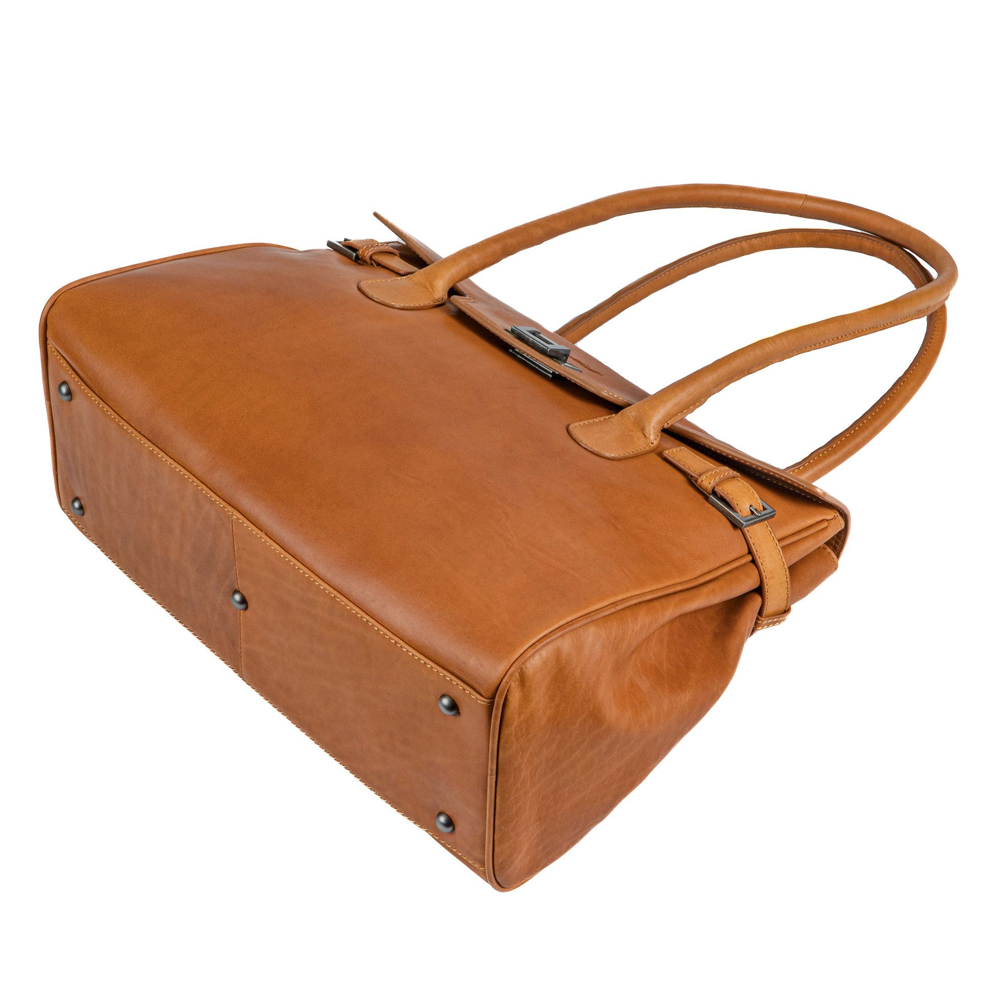 Benthill Henkeltasche Damen Echt Leder Handtasche Schultertasche Vintage Bag Tasche, Reißverschlussfach – Bild 5 von 5