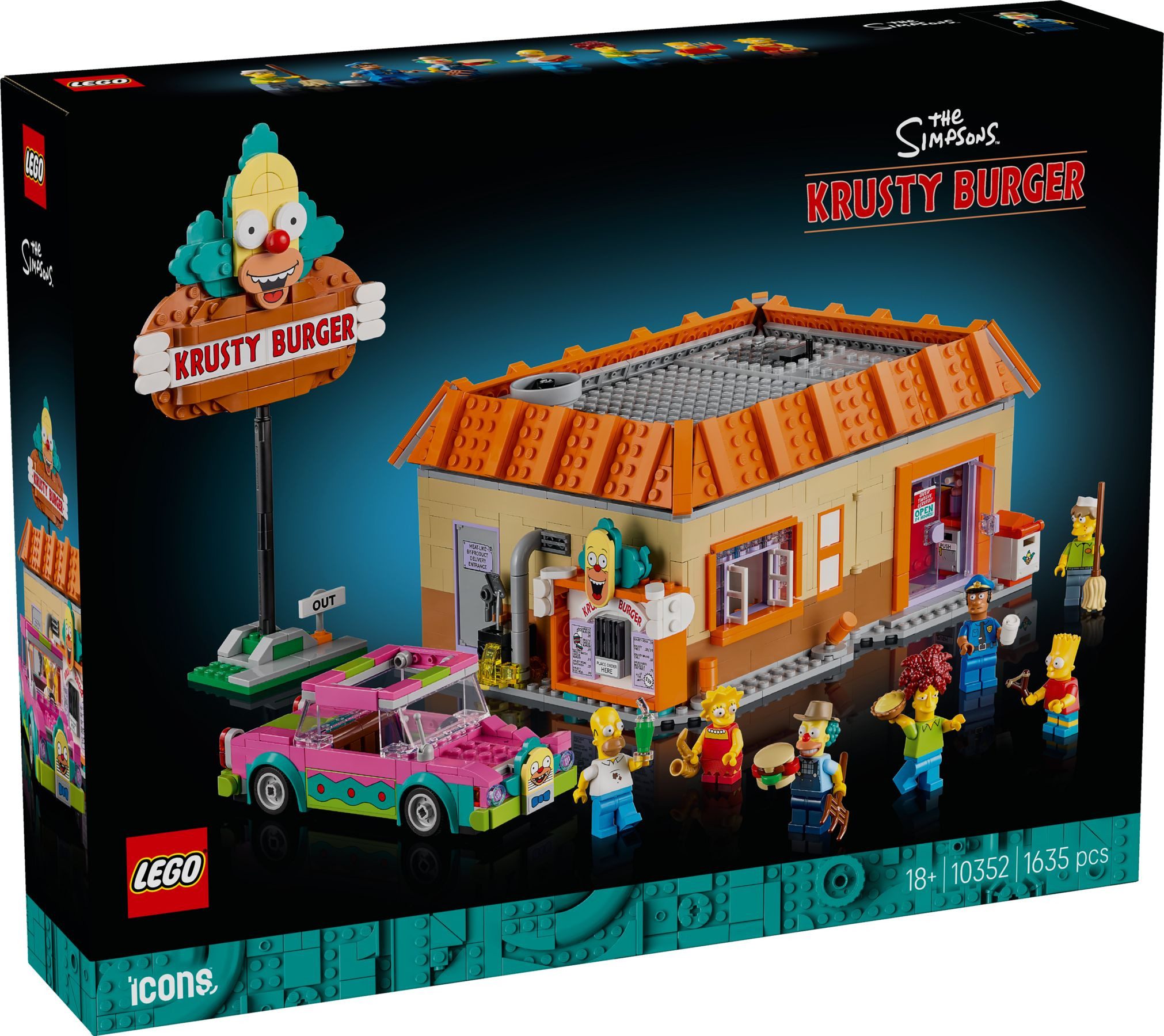 LEGO® Icons 10352 The Simpsons™: Krusty Burger Konstruktionsspielsteine günstig online kaufen