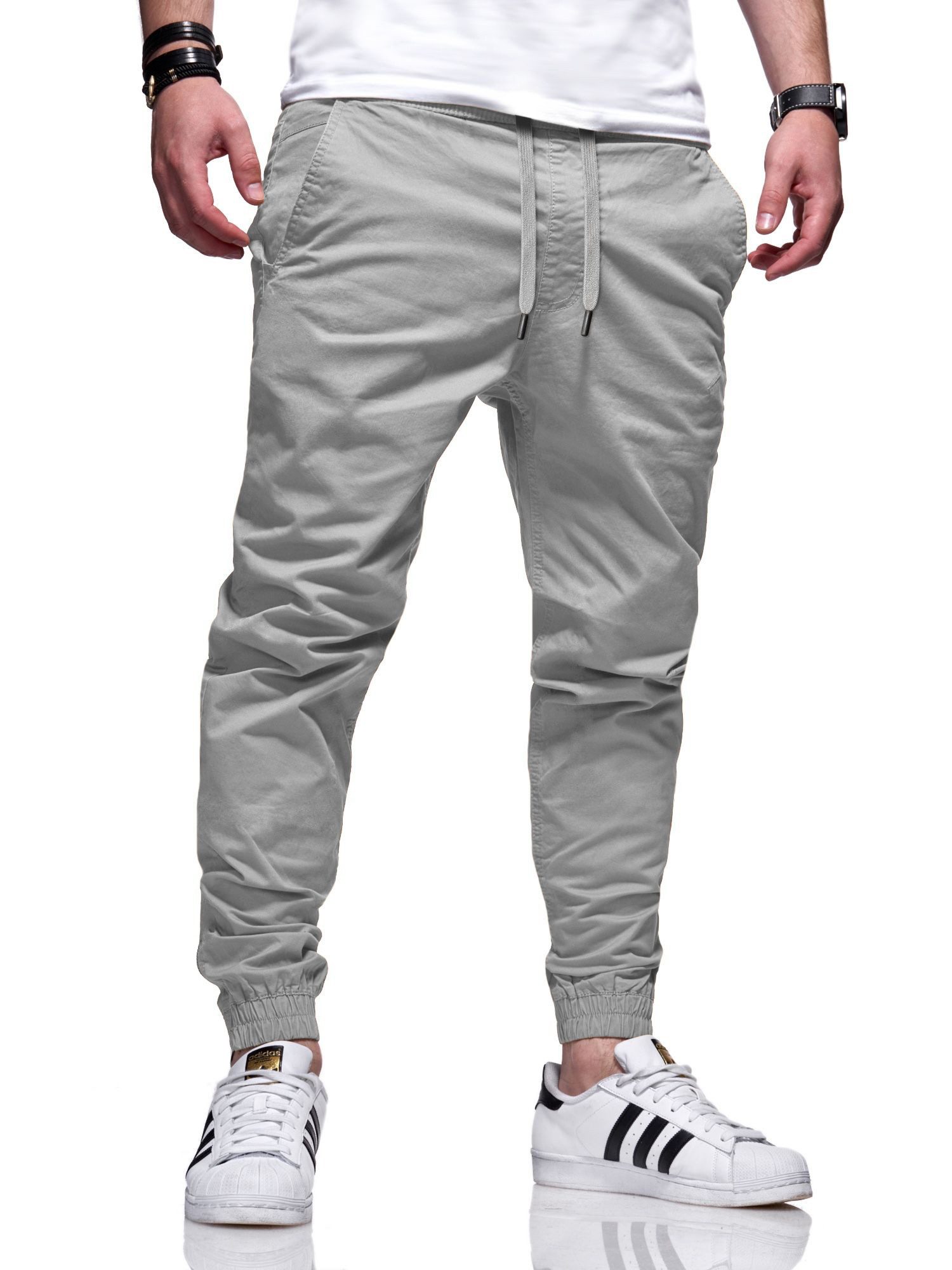 behype Chinohose BHFORLI Herren Chino Jogger Jeans Hose Freizeithose