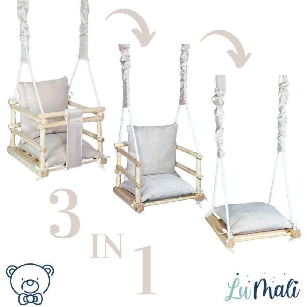 LuMali Babyschaukel Babyschaukel aus Holz - günstig online kaufen