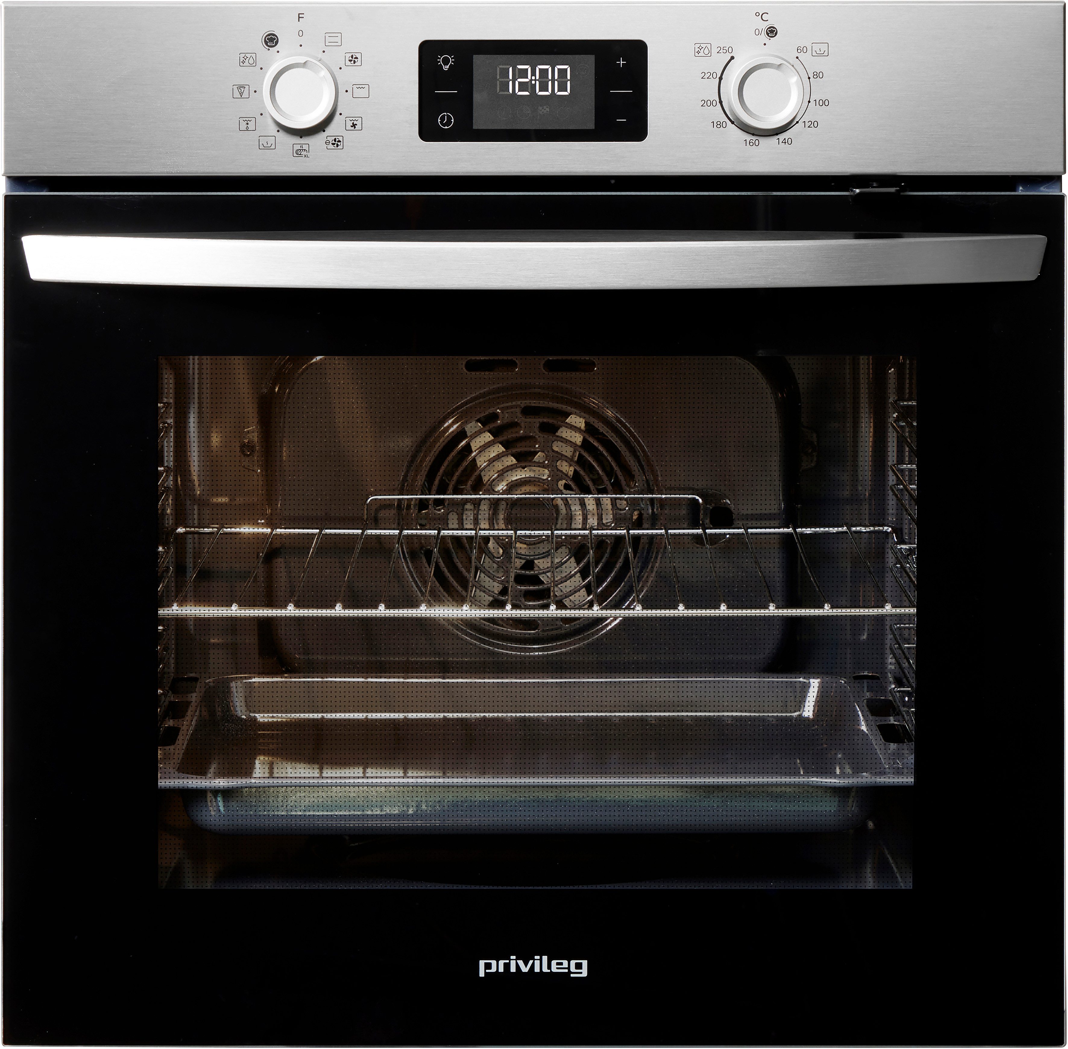 Privileg Backofen-Set Materia BAKO Turn&Cook 310, Hydrolyse, ECO Heißluft - saftigen Braten durch gleichmäßige Luftverteilung