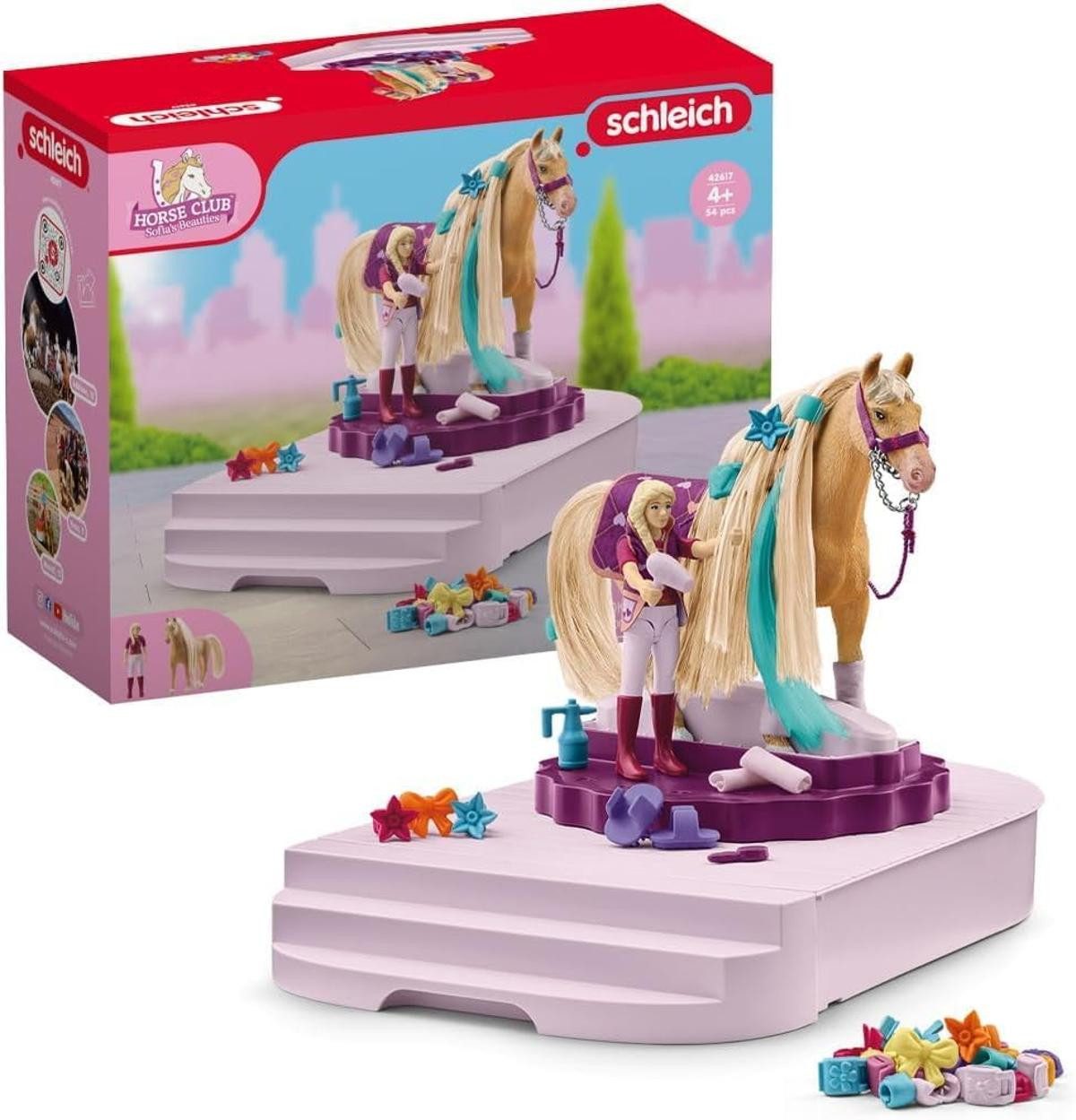 Schleich® Spielfigur SCHLEICH Horse Club 42617 Sofia's Beauties Pflege und Styling Station