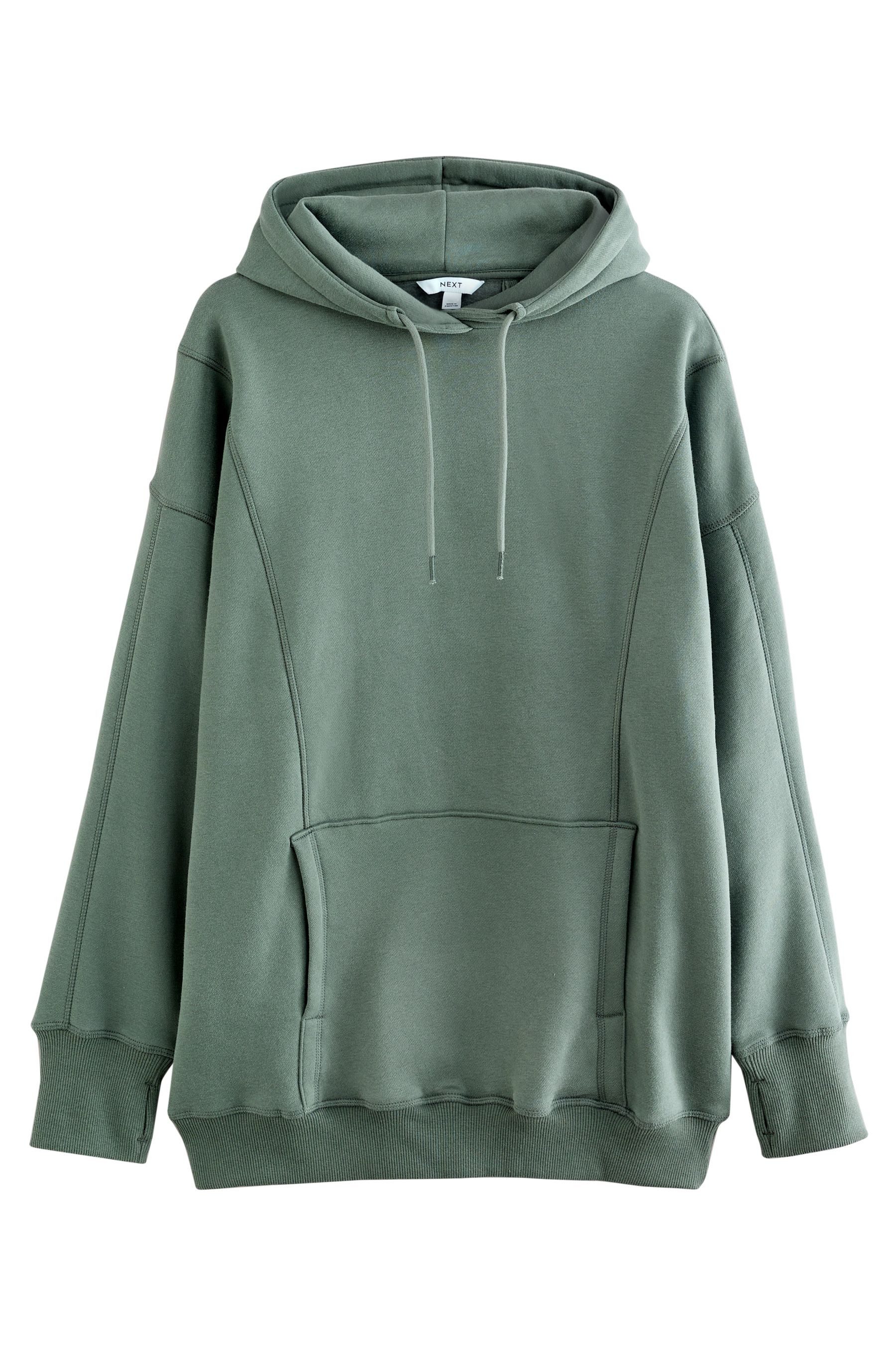 Next Kapuzenpullover Längeres Active Hoodie mit Taschen und Saumdetail (1-t günstig online kaufen