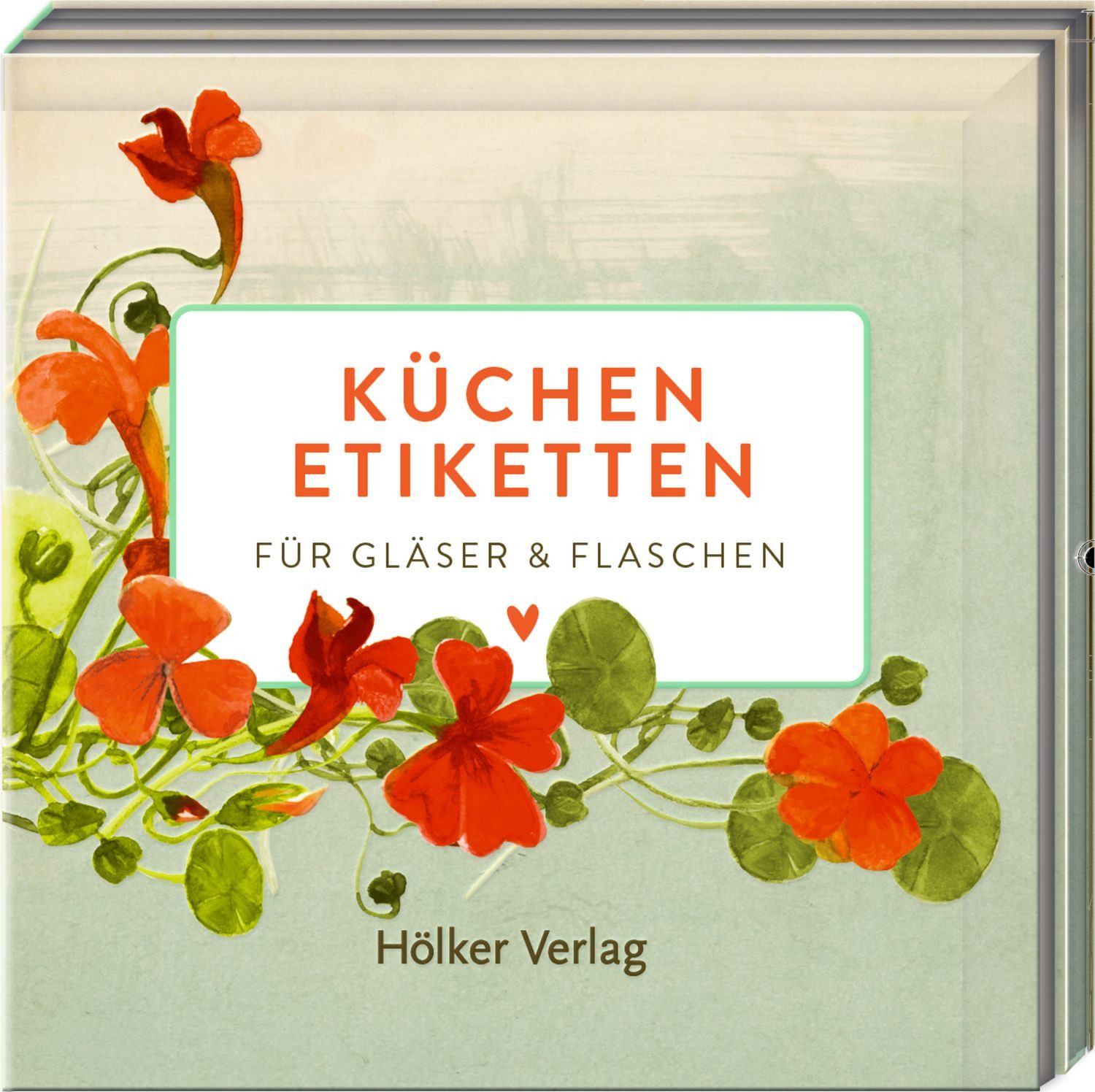 Coppenrath Teller-Set Küchenetiketten - Kapuzinerkresse