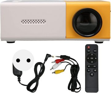 VBESTLIFE YG300 Zeichentrick Portabler Projektor (200 lm, 1080p px, Für das Heimkino mit HDMI-Schnittstellen (EU-Stecker)