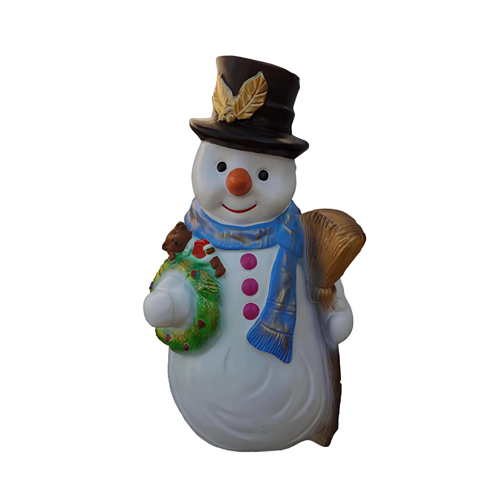 Xlmoebel Weihnachtsfigur Schneemann Figur Deko Skulptur aus hochwertigem Material (Skulptur Z65-50cm), Hergestellt in Europa