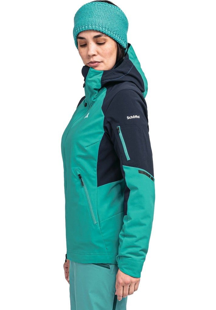 Schöffel Softshelljacke Skijacke Kals (Softshelljacke, 3-Lagen Gore-Tex, winddicht) grün Damen