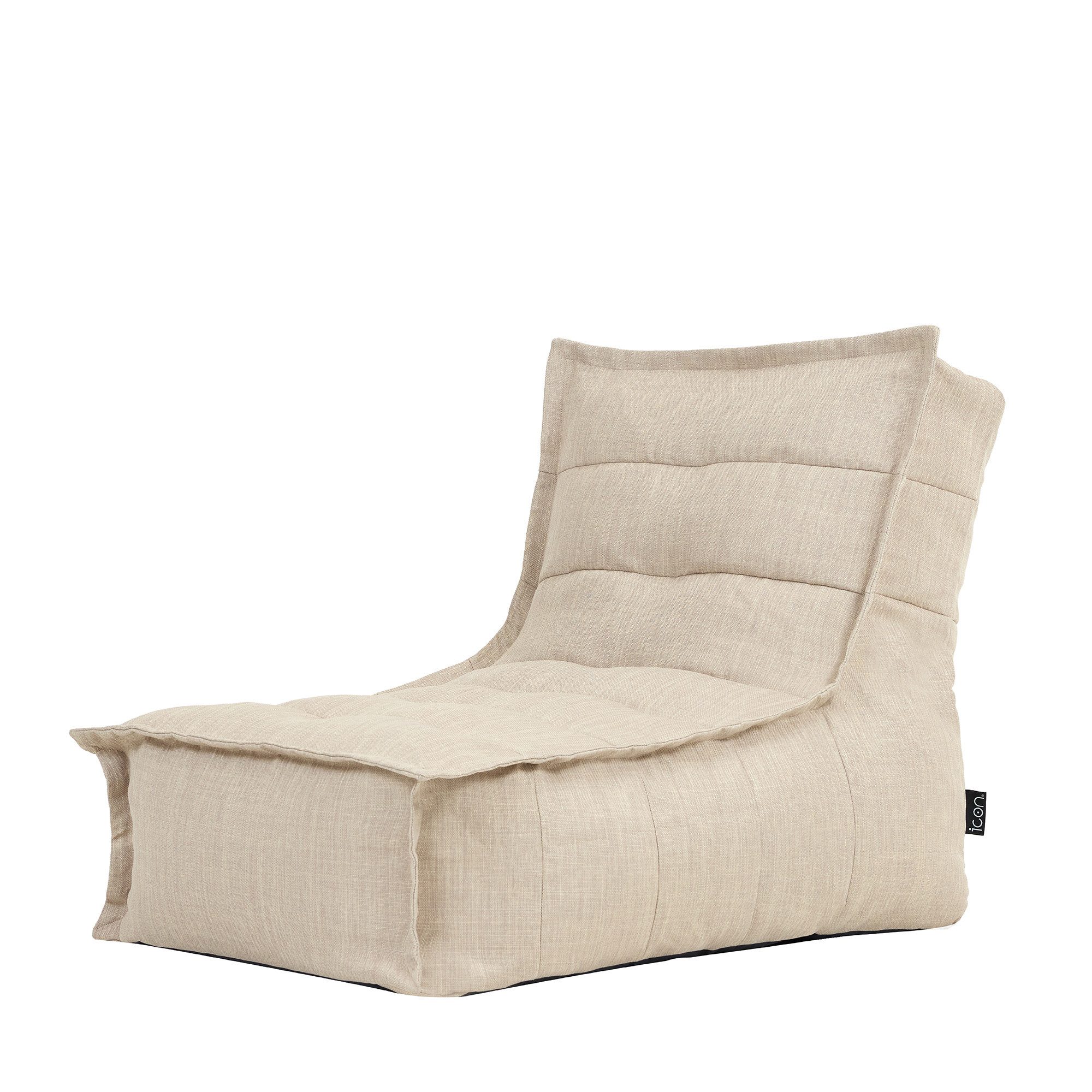 icon Sitzsack Outdoor Liege „Dolce", 75x75x96cm, Made in Germany, UV-beständig, wetterfest