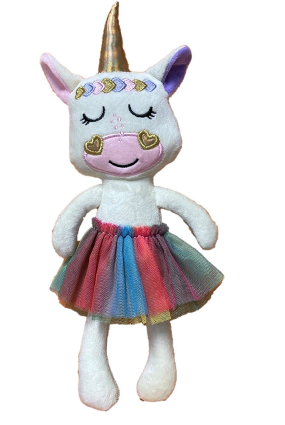 Stoffpuppe Sweety Toys 13388 Einhorn Stoffpuppe Ballerina Prinzessin 30 cm