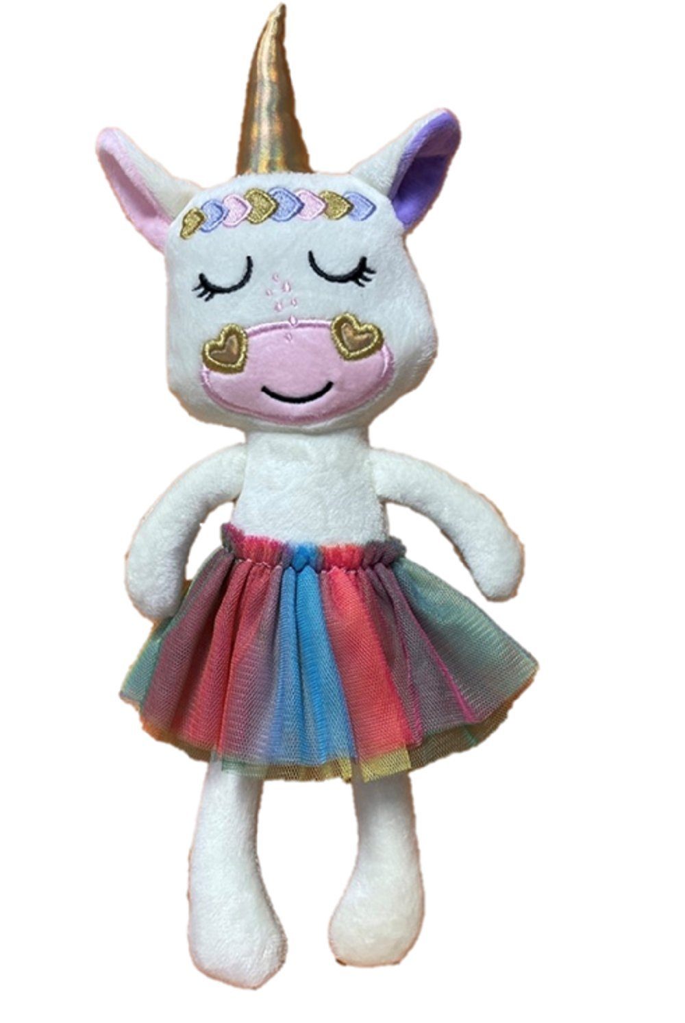 Sweety-Toys Stoffpuppe Sweety Toys 13388 Einhorn Stoffpuppe Ballerina Fee Plüschtier Prinzessin 30 cm