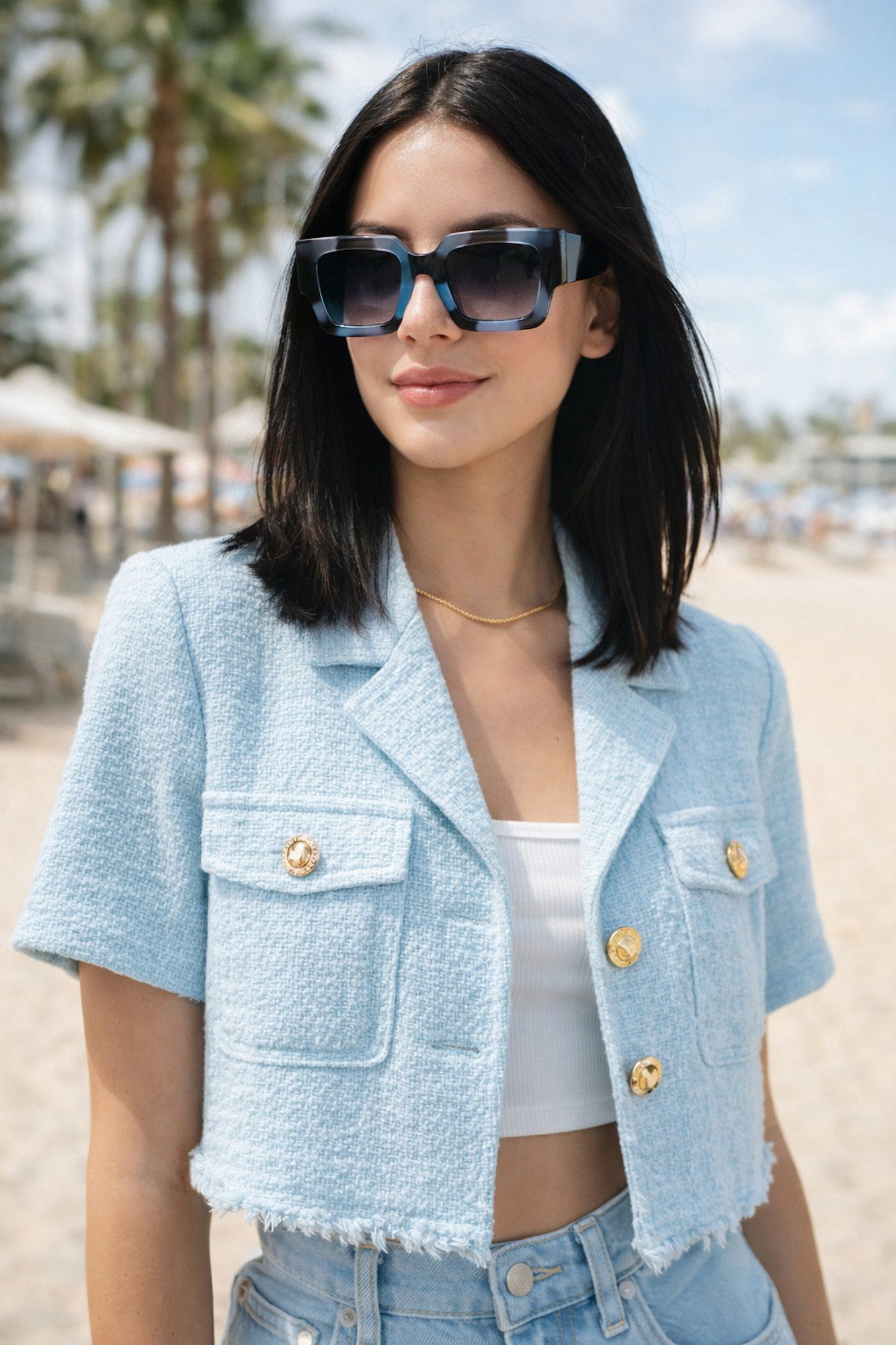 Ella Jonte Sonnenbrille Statement – Große quadratische Gläser & UV 400 Schutz