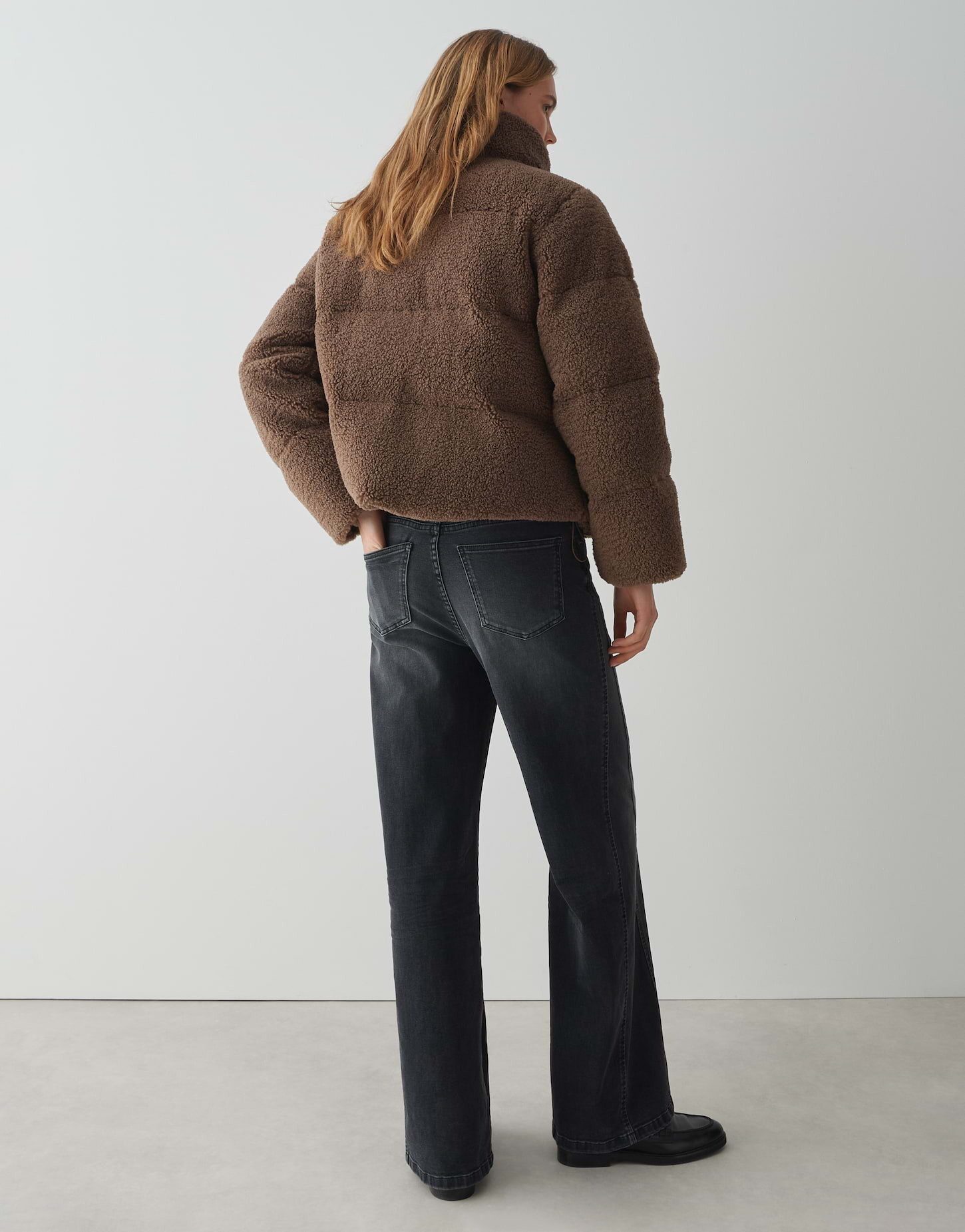 OPUS Steppjacke HOZY aus weichem Teddyfell Stehkragen, flauschiger Griff, Reißverschluss