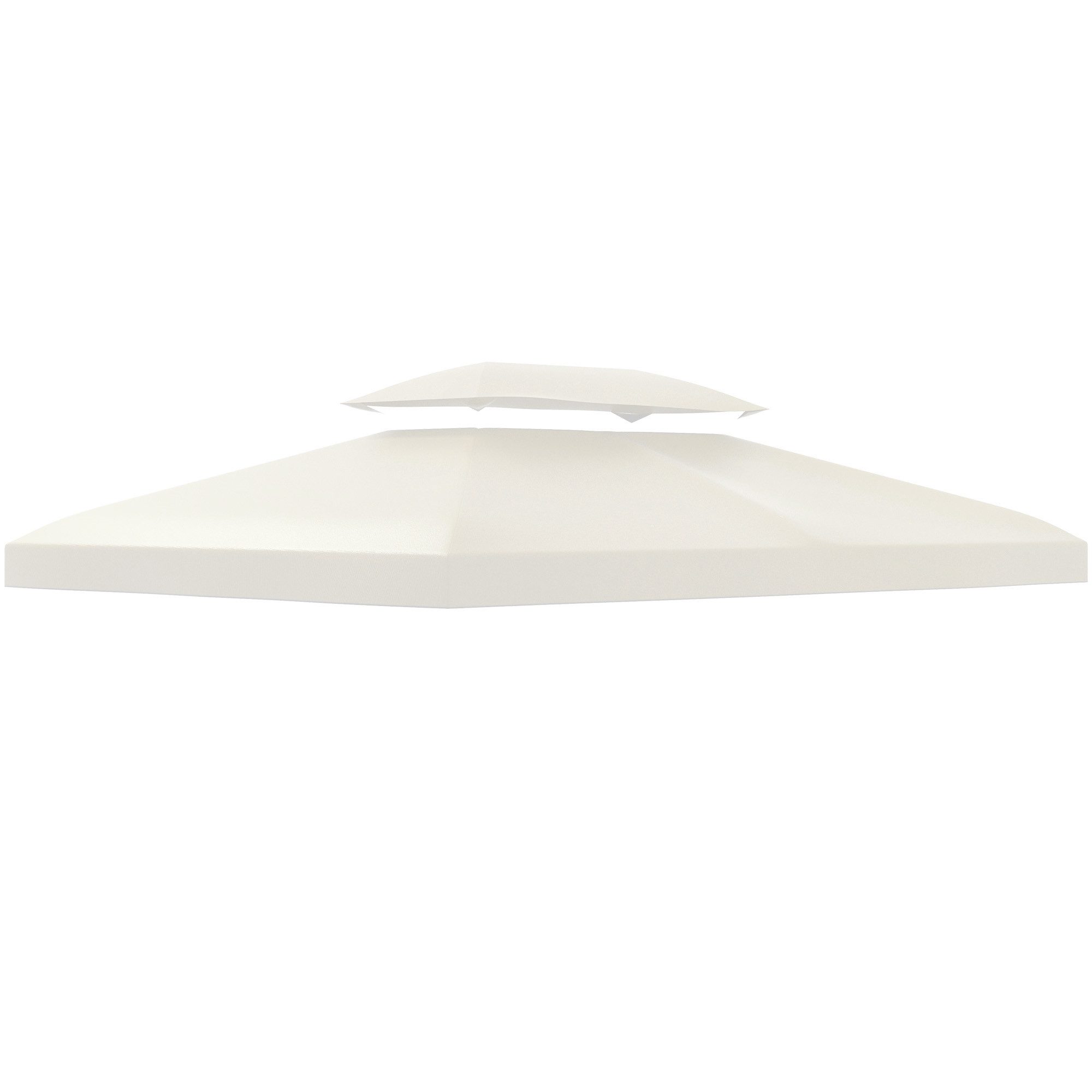 Outsunny Pavillon-Ersatzdach 3 x 4 m, mit Doppeldach, 180 g/m², 400 x 400 c günstig online kaufen