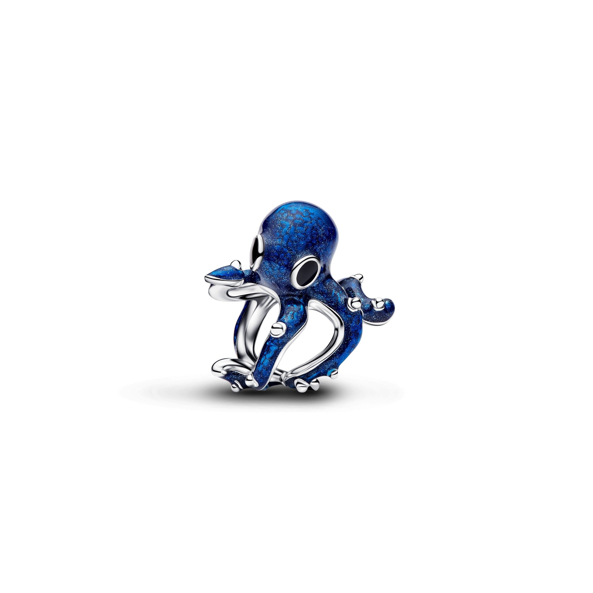 Pandora Charm-Einhänger Pandora Charm Damen Blauer Oktopus Emaille Sterling-Silber 794706C01