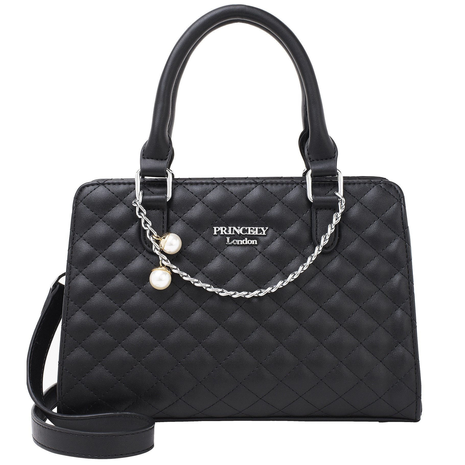 Princely London Handtasche Clara - Elegante Umhängeasche - Crossbody Bag mit Reißverschluss