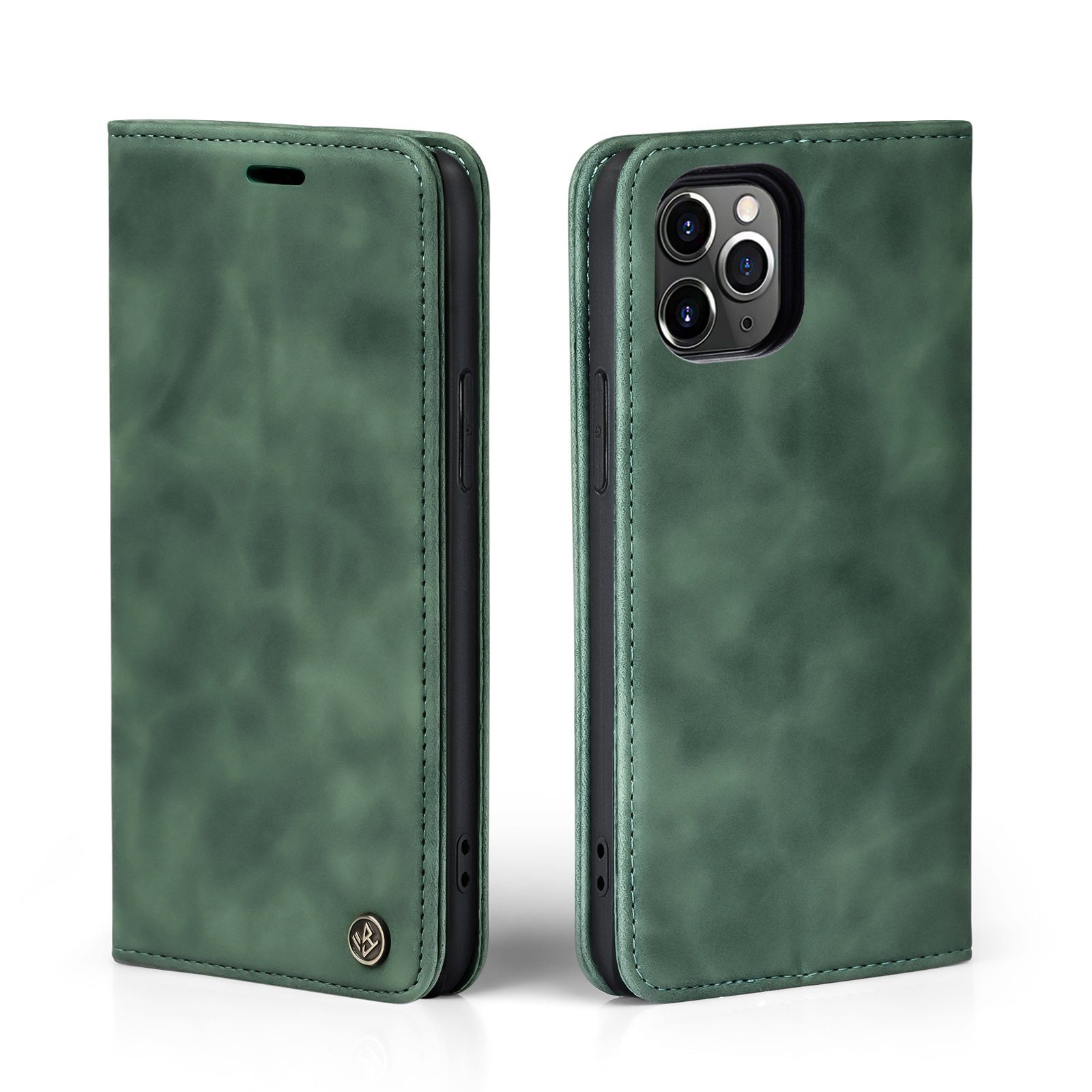 Tec-Expert Handyhülle Tasche Hülle für Apple iPhone 11 Pro 5.8 Zoll, 5.8, Cover Klapphülle Case mit Kartenfach Fliphülle aufstellbar