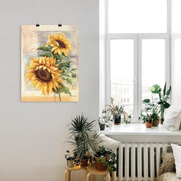 Artland Wandbild Sonnenblumen II, Blumen (1 St), als Alubild, Outdoorbild, Leinwandbild, Poster, Wandaufkleber