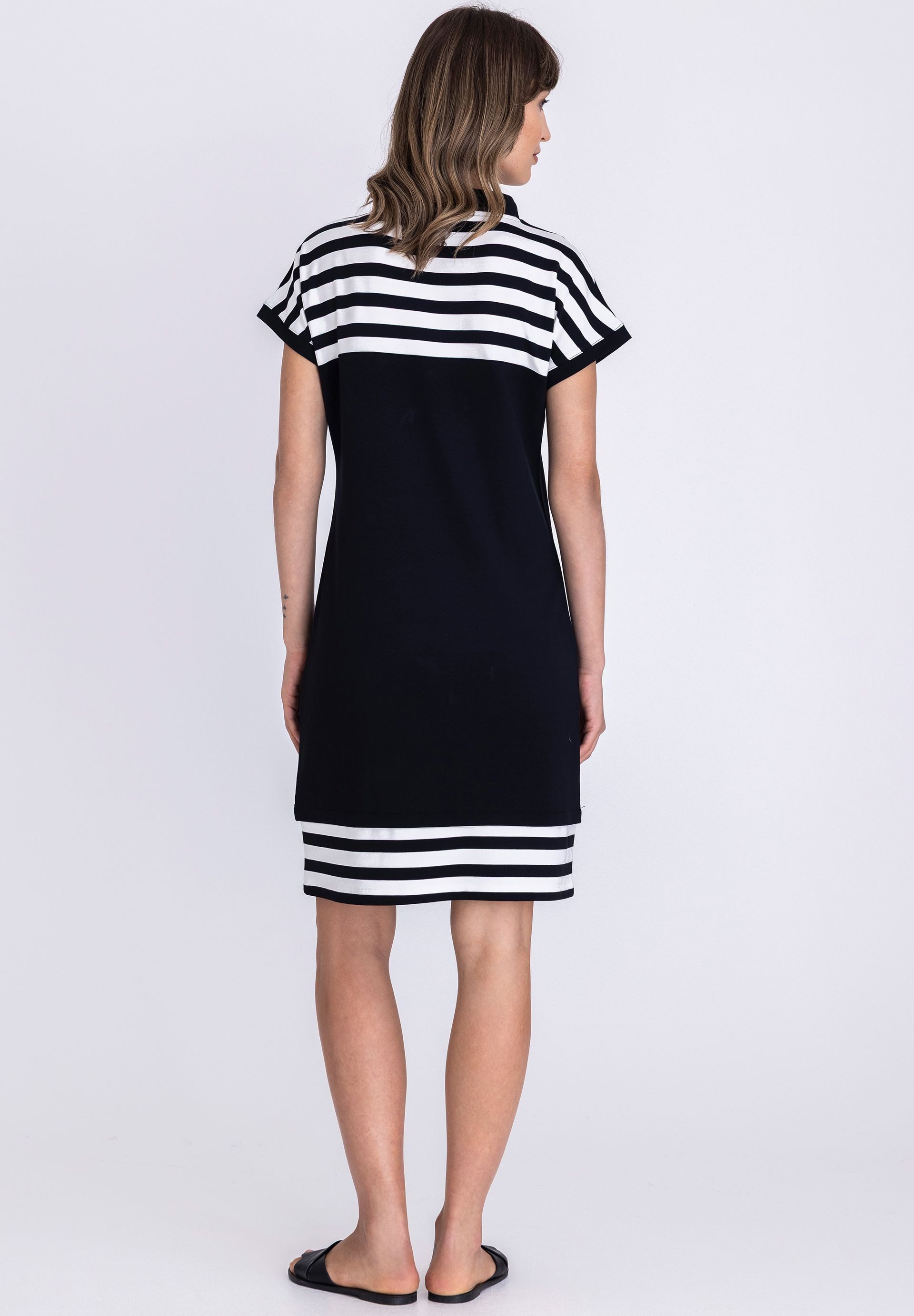 TUZZI Sweatshirt mit Kordelzug Gestreifte Partien