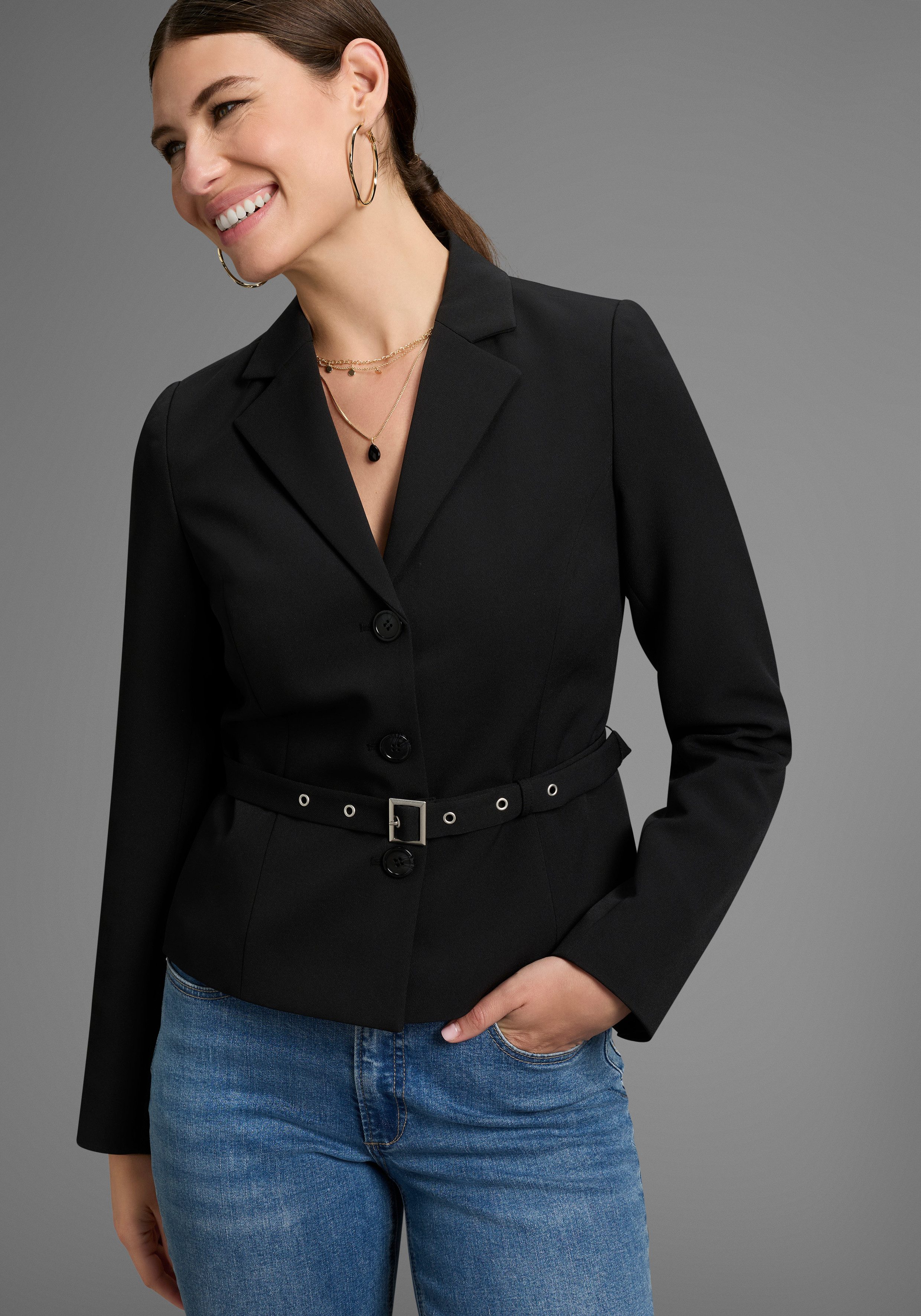 Laura Scott Kurzblazer mit passendem, abnhembarem günstig online kaufen