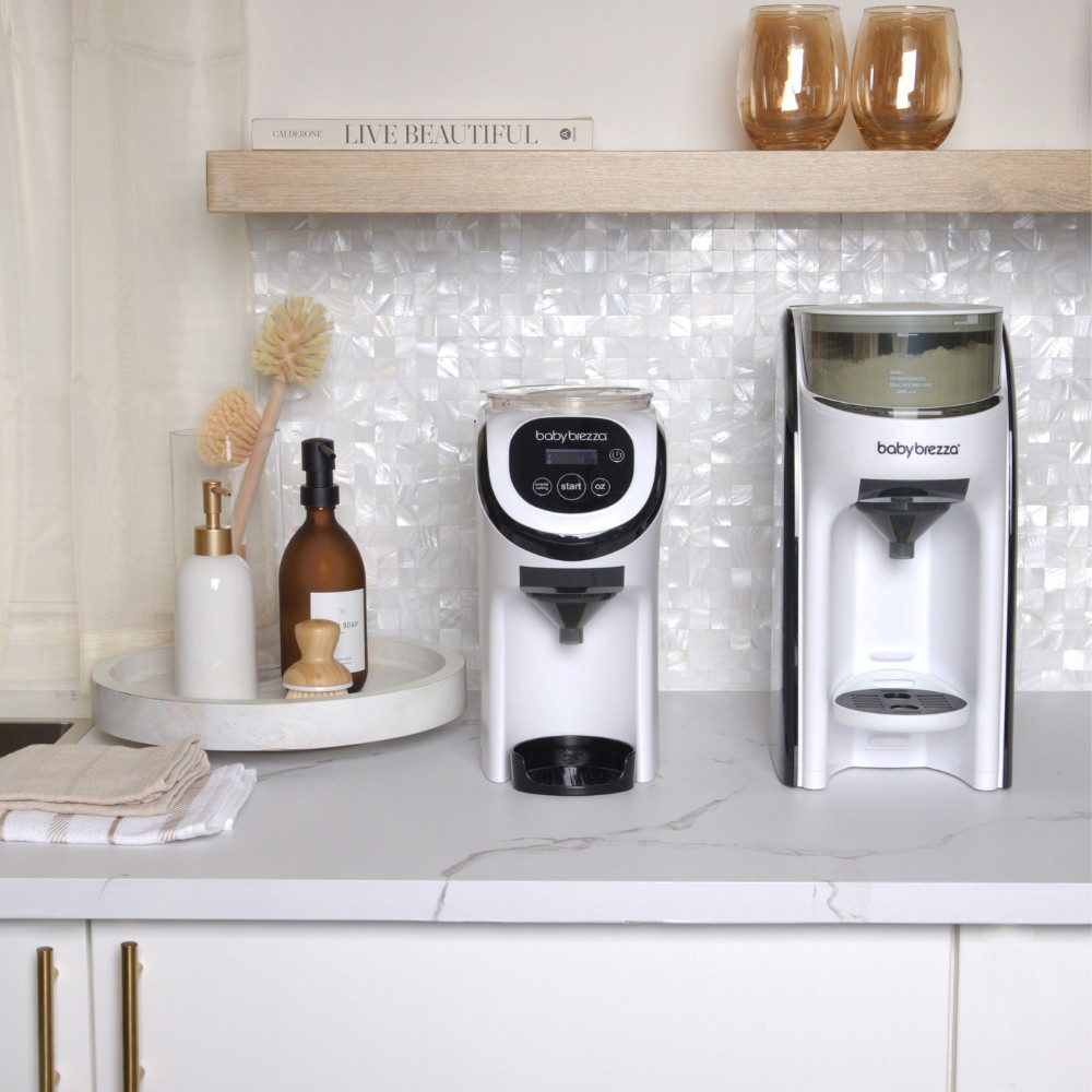 Baby Brezza Babyflaschenwärmer Formula Pro Mini Flaschenzubereiter plus Milchpulvertrichterset