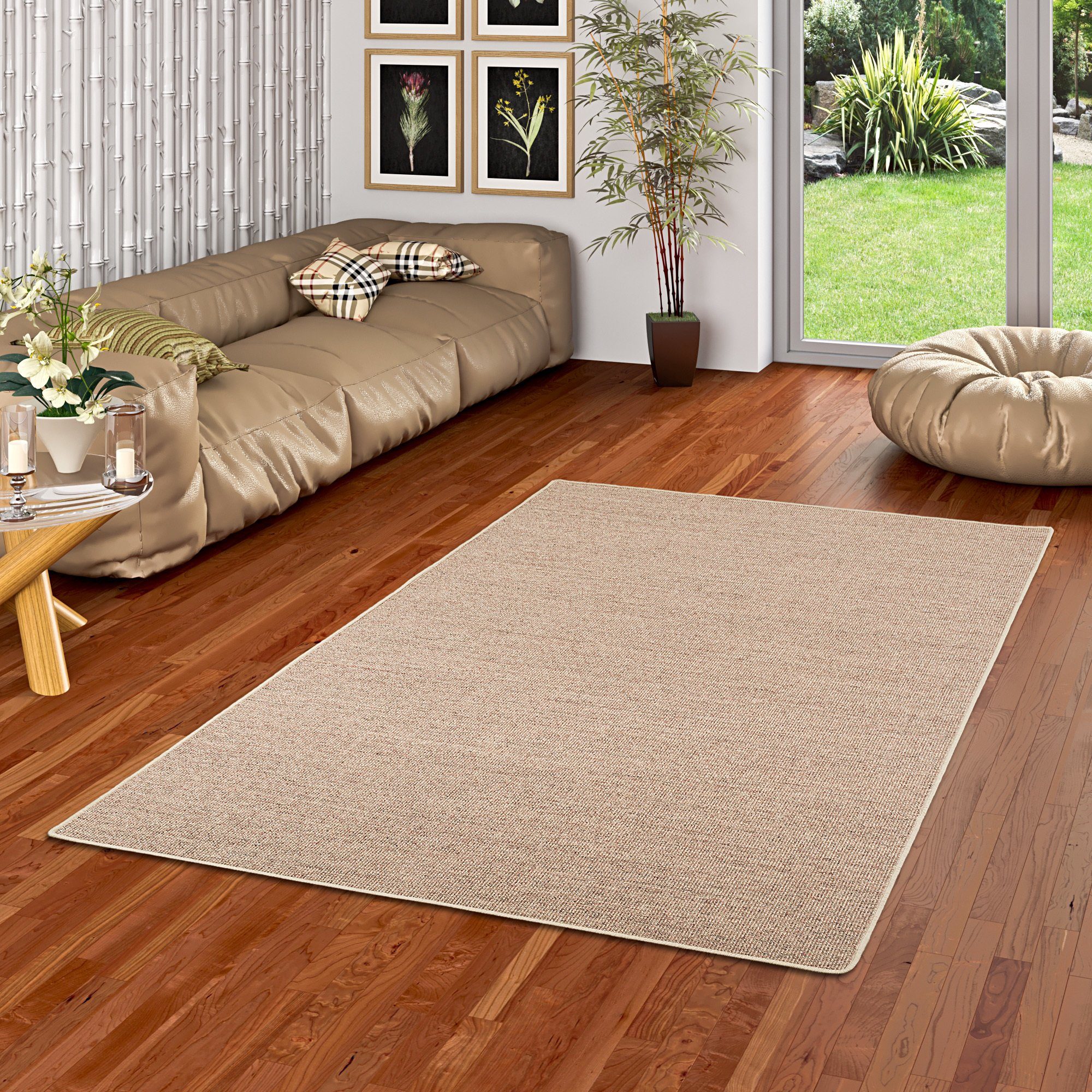 Snapstyle Sisalteppich Sisal Natur Teppich Klassisch, Eckig, Höhe: 6 mm