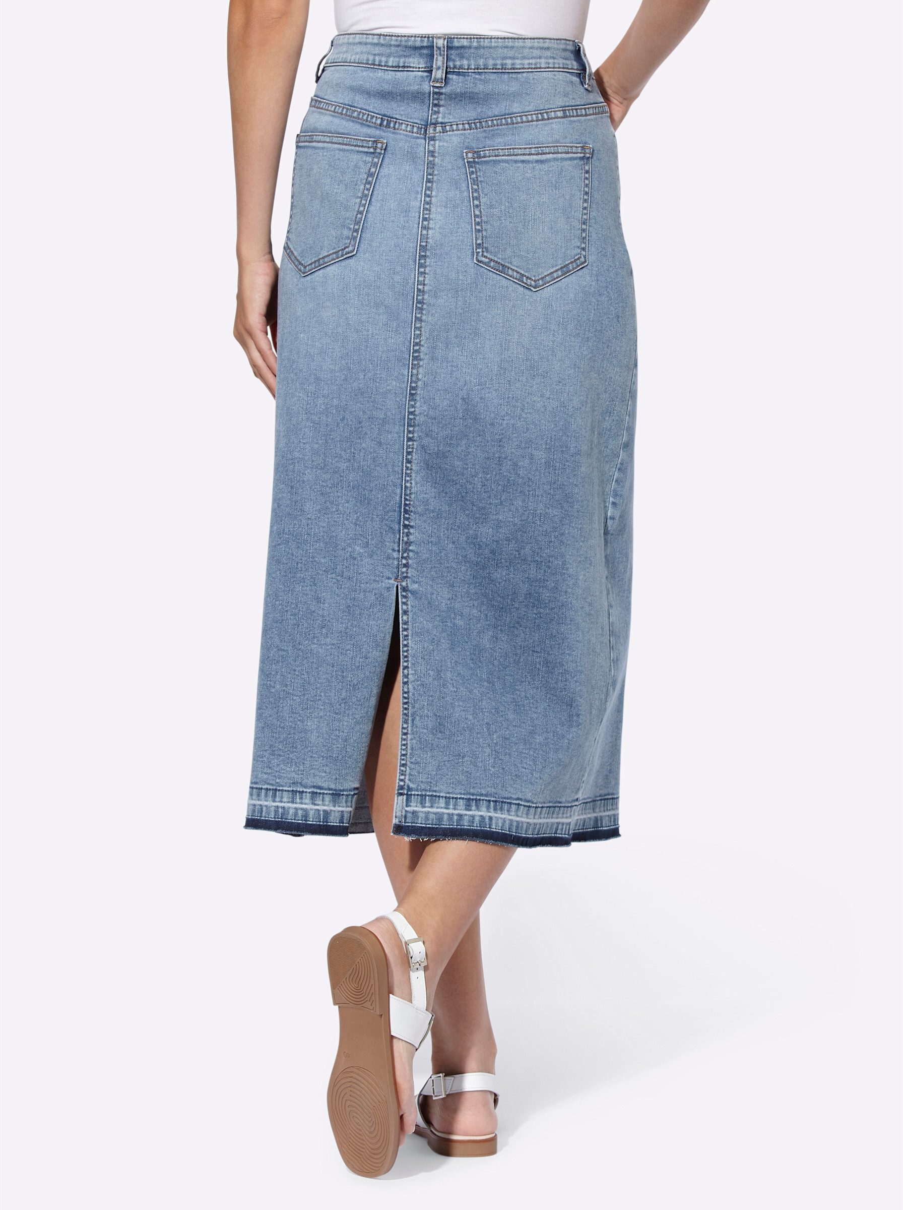 heine A-Linien-Rock Jeans-Rock