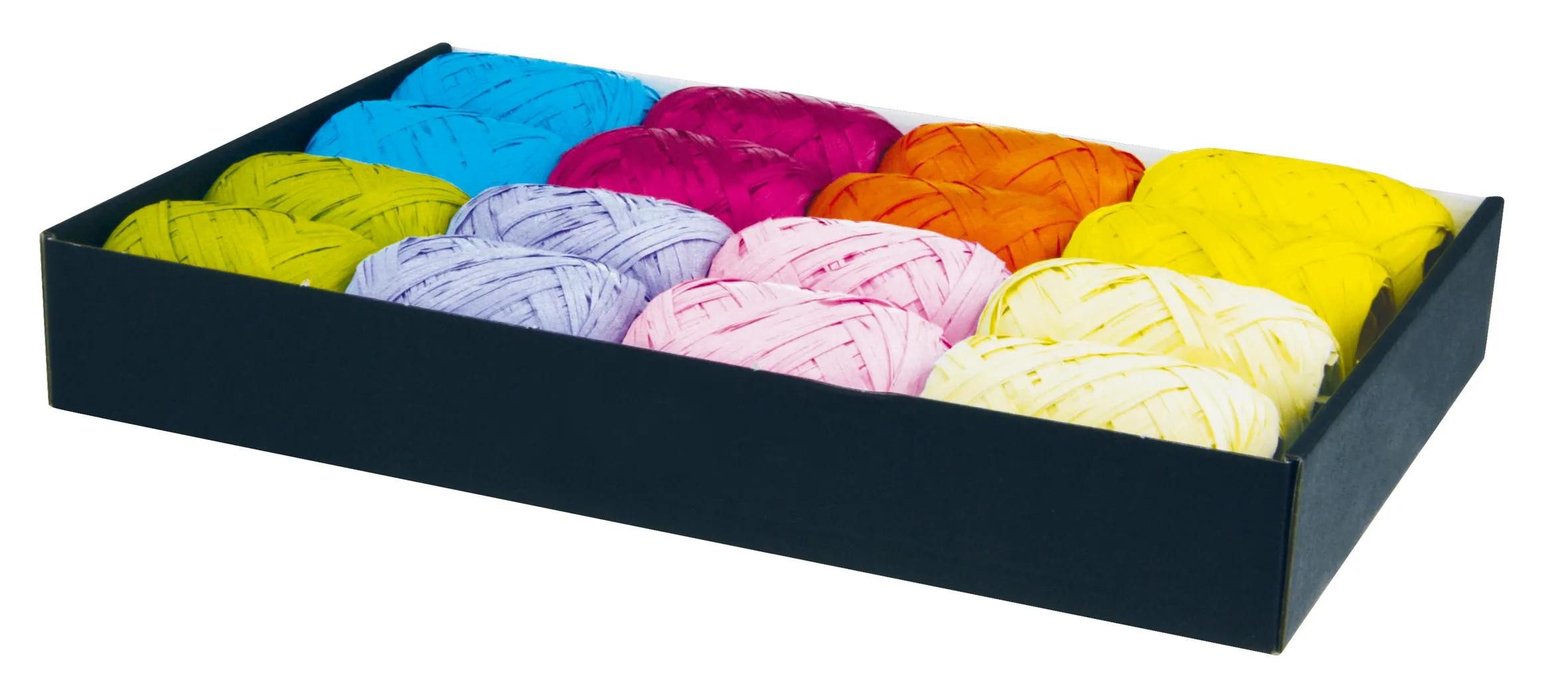 CLAIREFONTAINE Geschenkband Set 16 Eiknäueln Geschenkband, 20mx13mm Sortierung 611401C, MISC