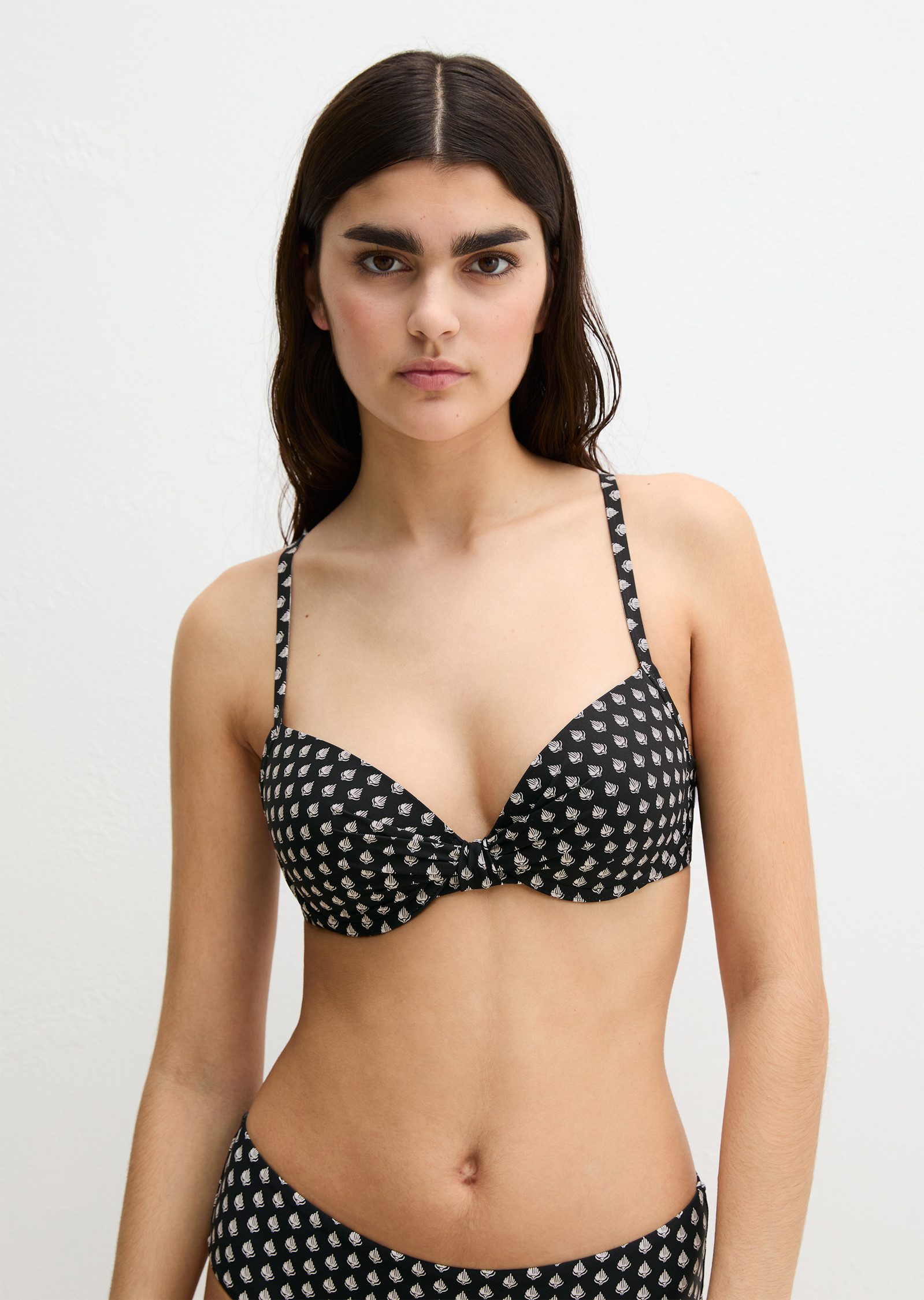 Marc O'Polo Bandeau-Bikini-Top Palm Geo Print