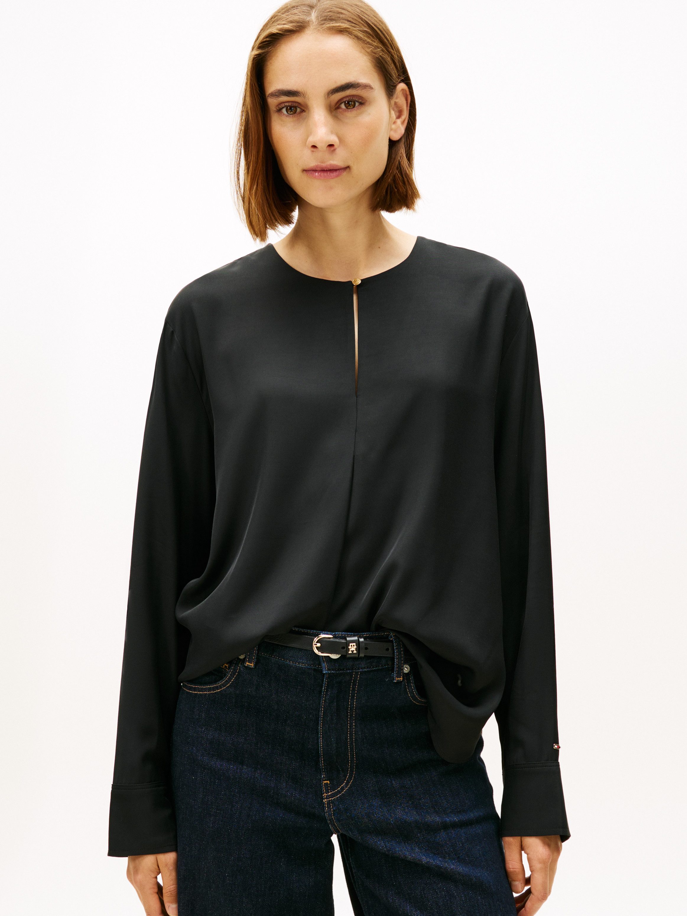 Tommy Hilfiger Shirtbluse SOFT VIS LS günstig online kaufen