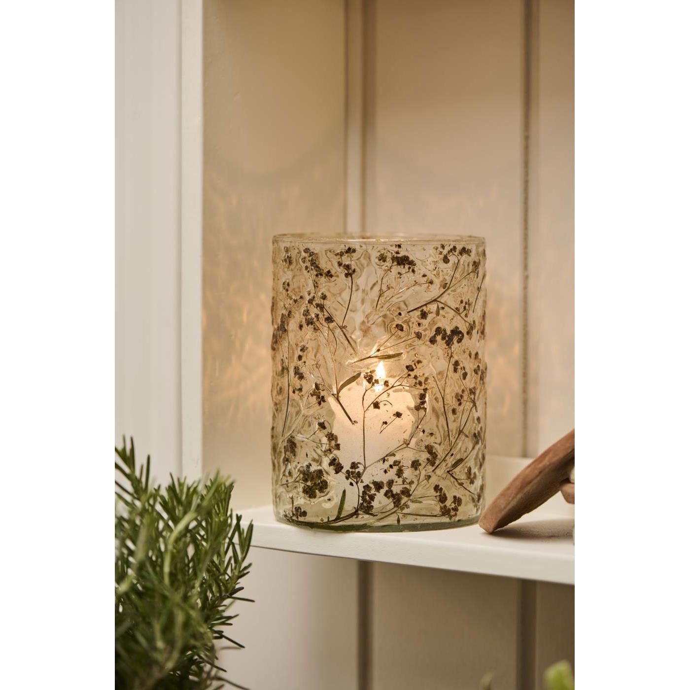 Ib Laursen Kerzenhalter Ib Laursen Windlicht oder Vase mit getrockneten Grä günstig online kaufen