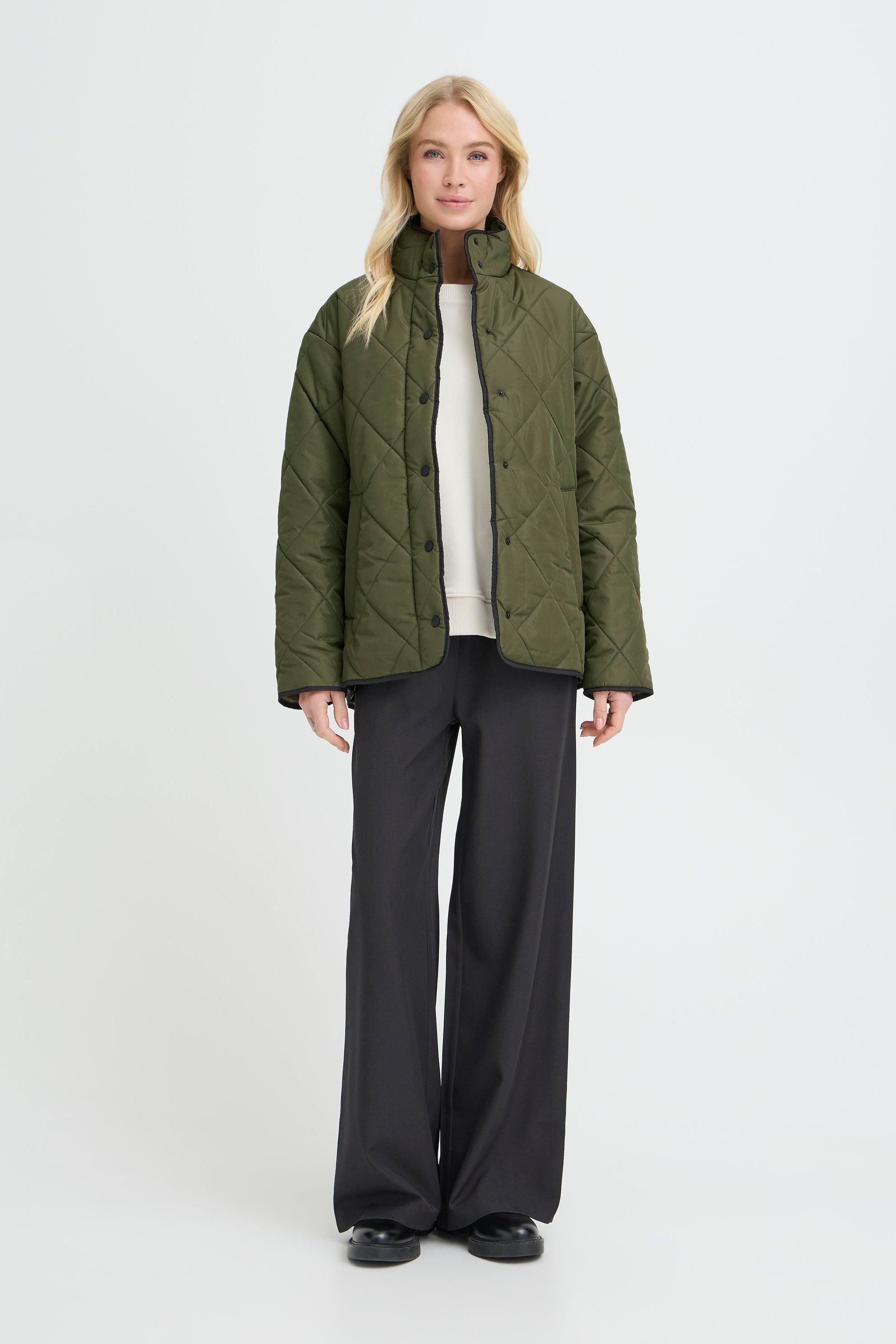 OXMO Steppjacke OXBelis Modische Loose Jacke