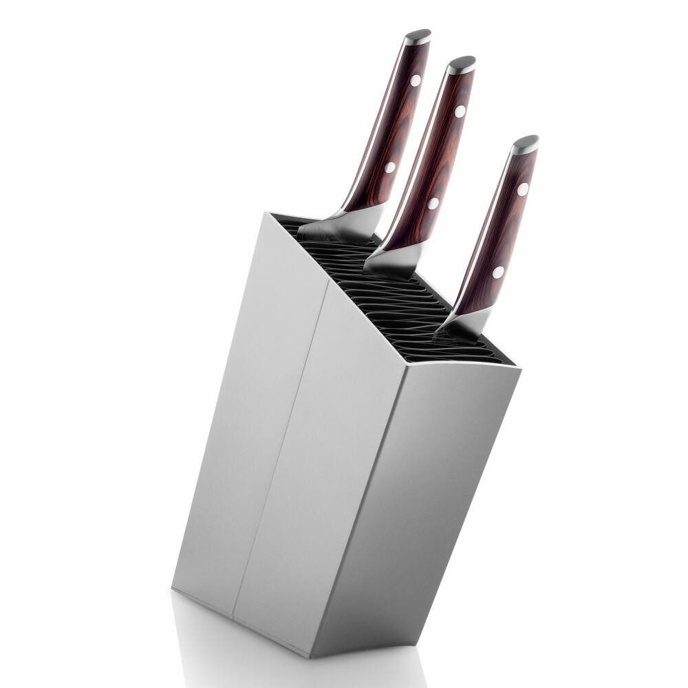 Messerblock schräg Aluminium H 31 cm
